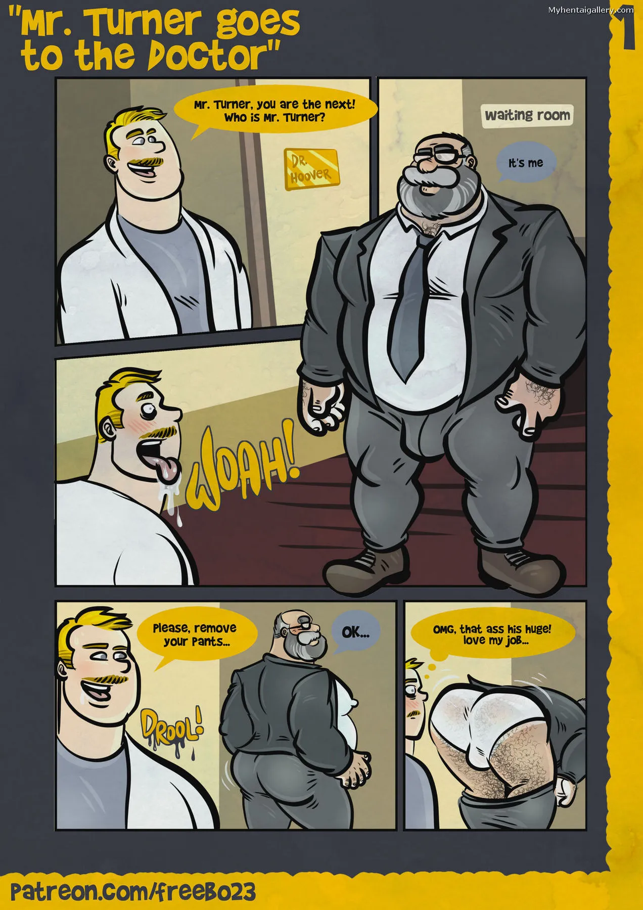 Dr Hoover's Adventures - Mr Turner Goes To The Doctor porno comics Cover