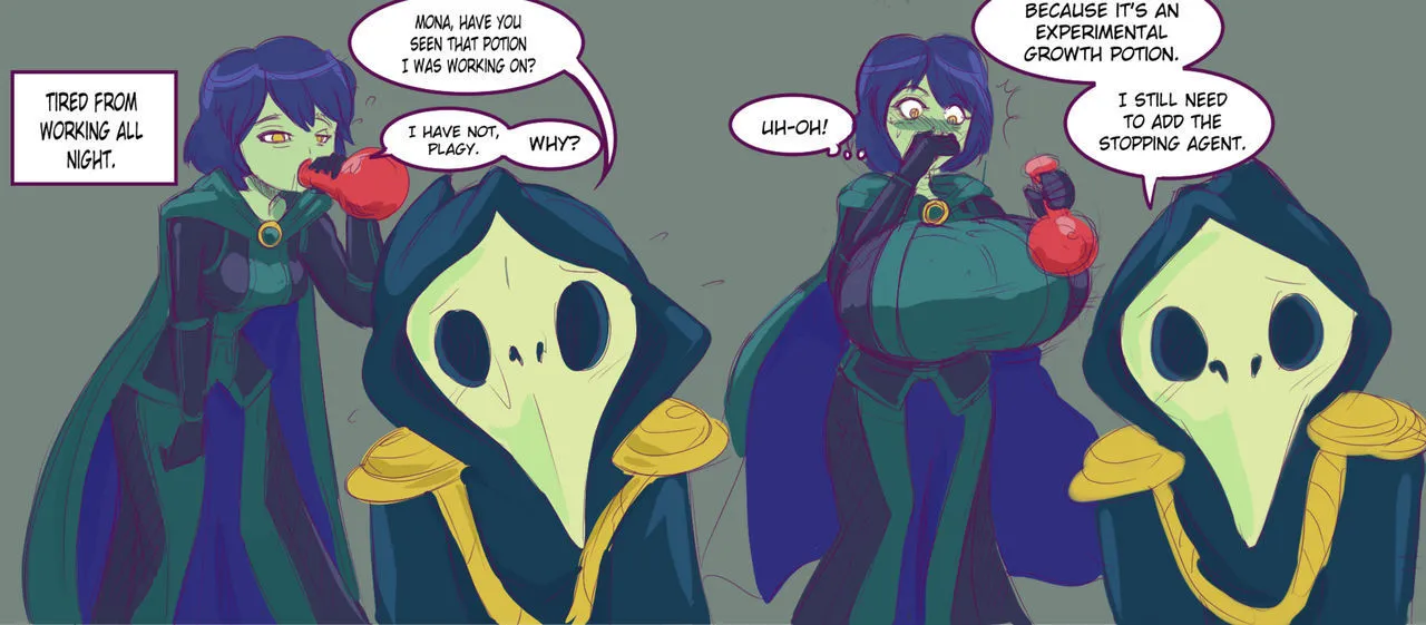 Mona Potion Growth porno comics Cover