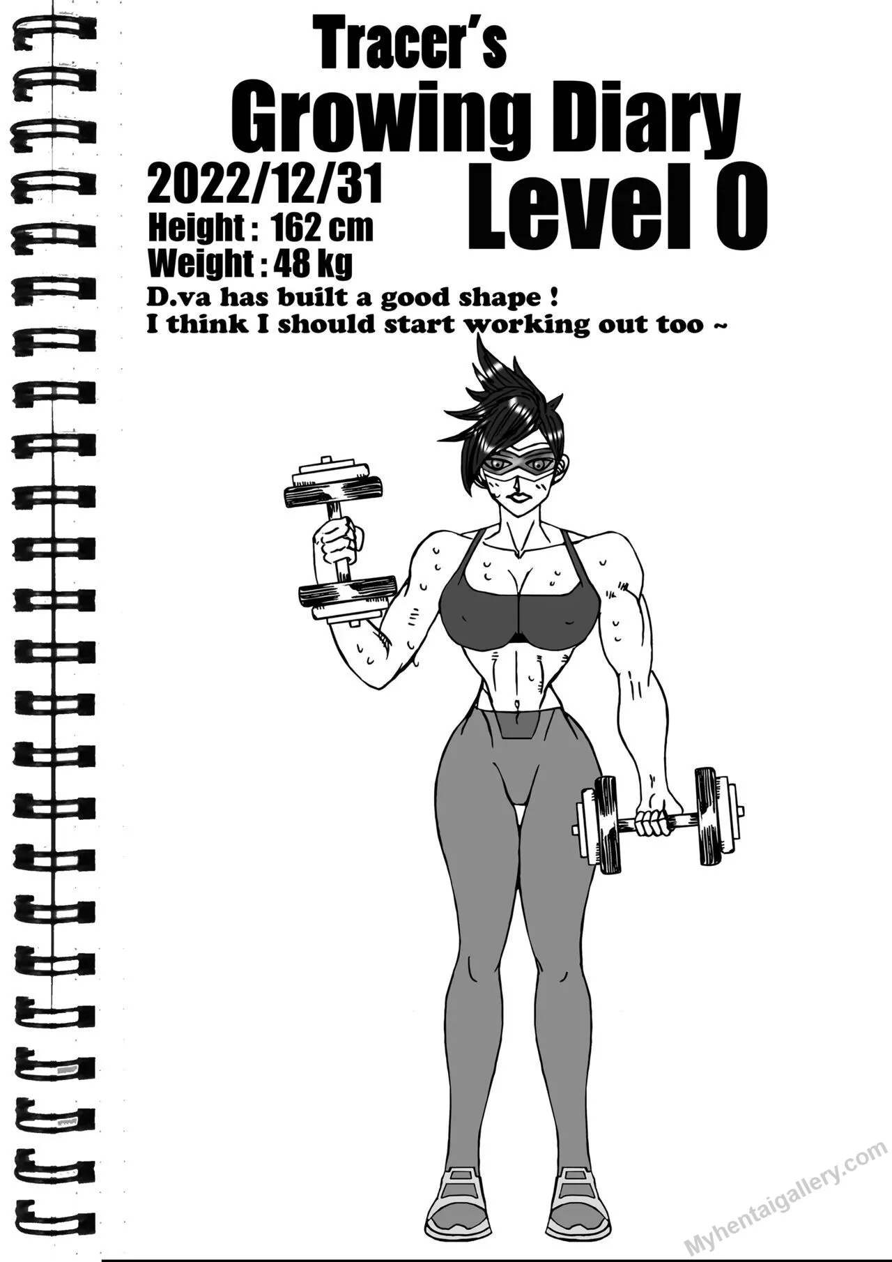 Tracer's Growth Diary porno comics Cover