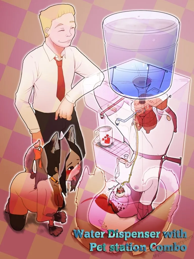 Concealed Water Dispenser And Pet Station Combo porno comics Cover