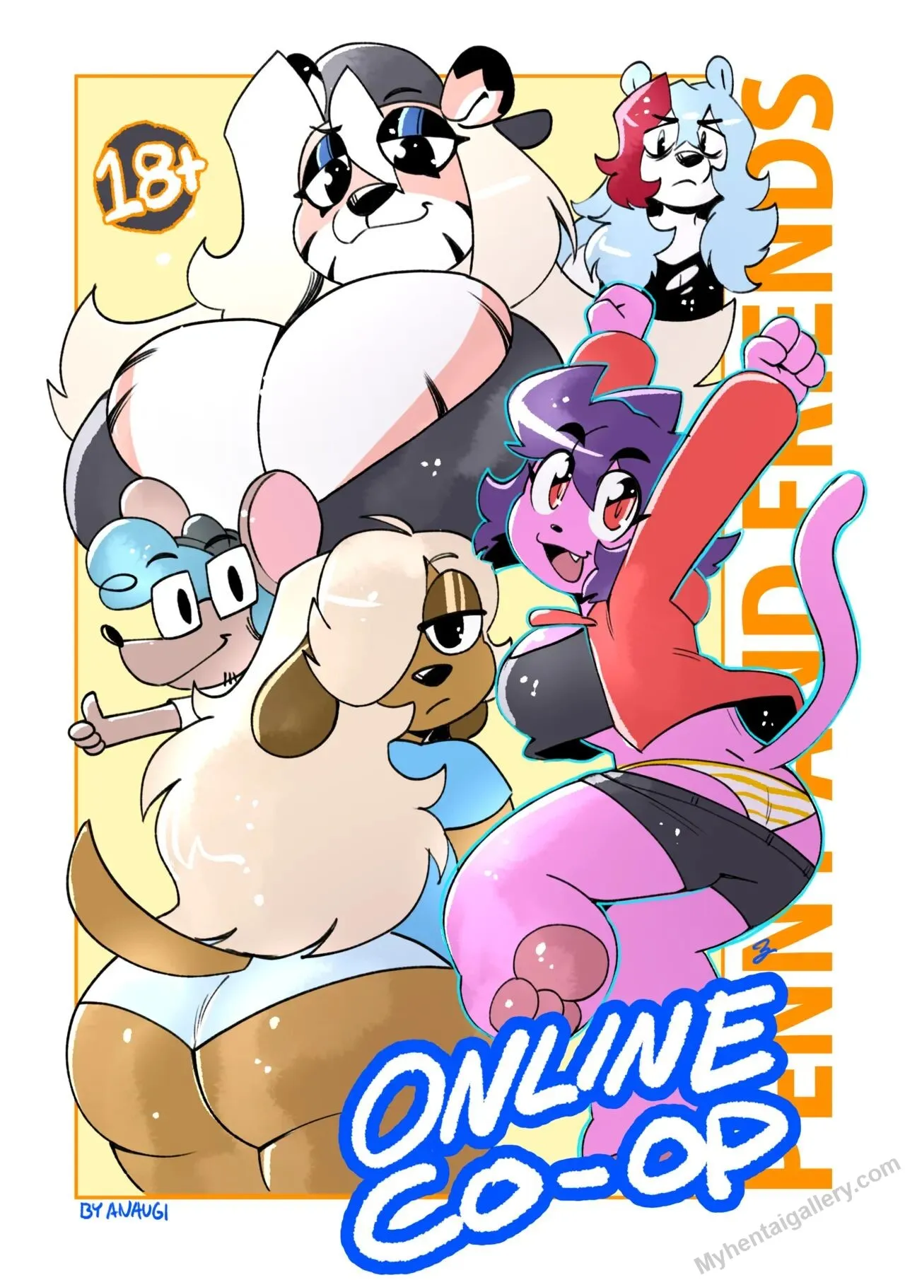 Online Co-Op porno comics Cover