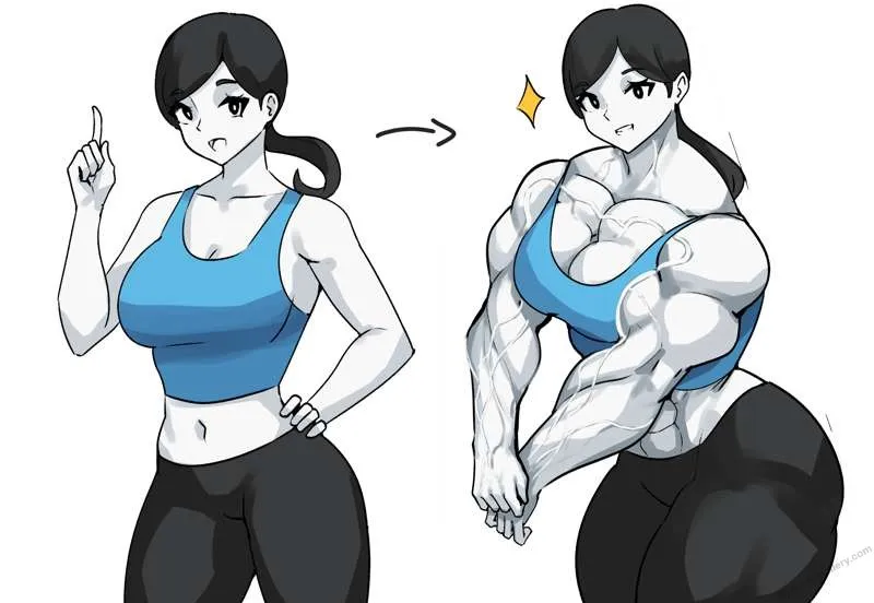 Wii FIT's Muscle Training porno comics