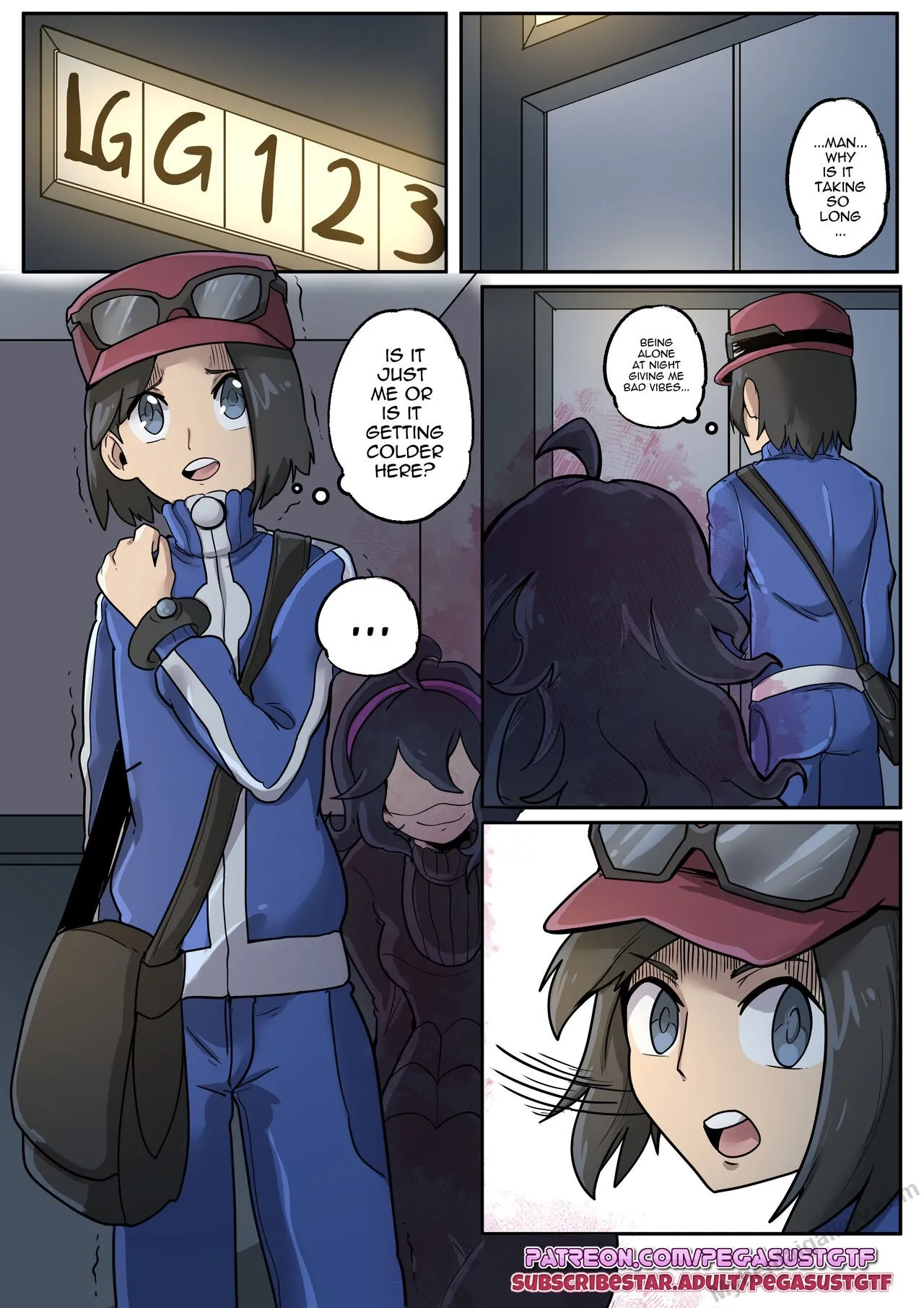 Hex Maniac Elevator TG porno comics Cover