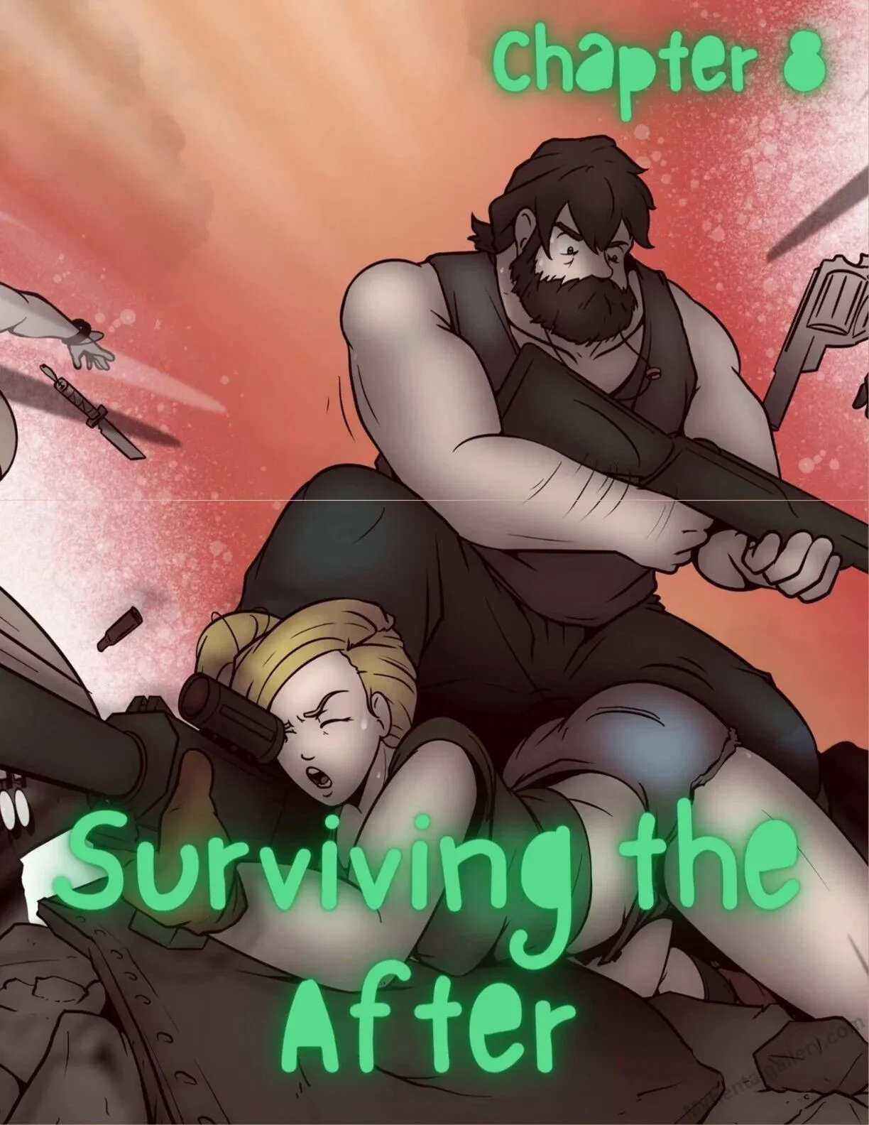 Surviving The After 8 porno comics Cover