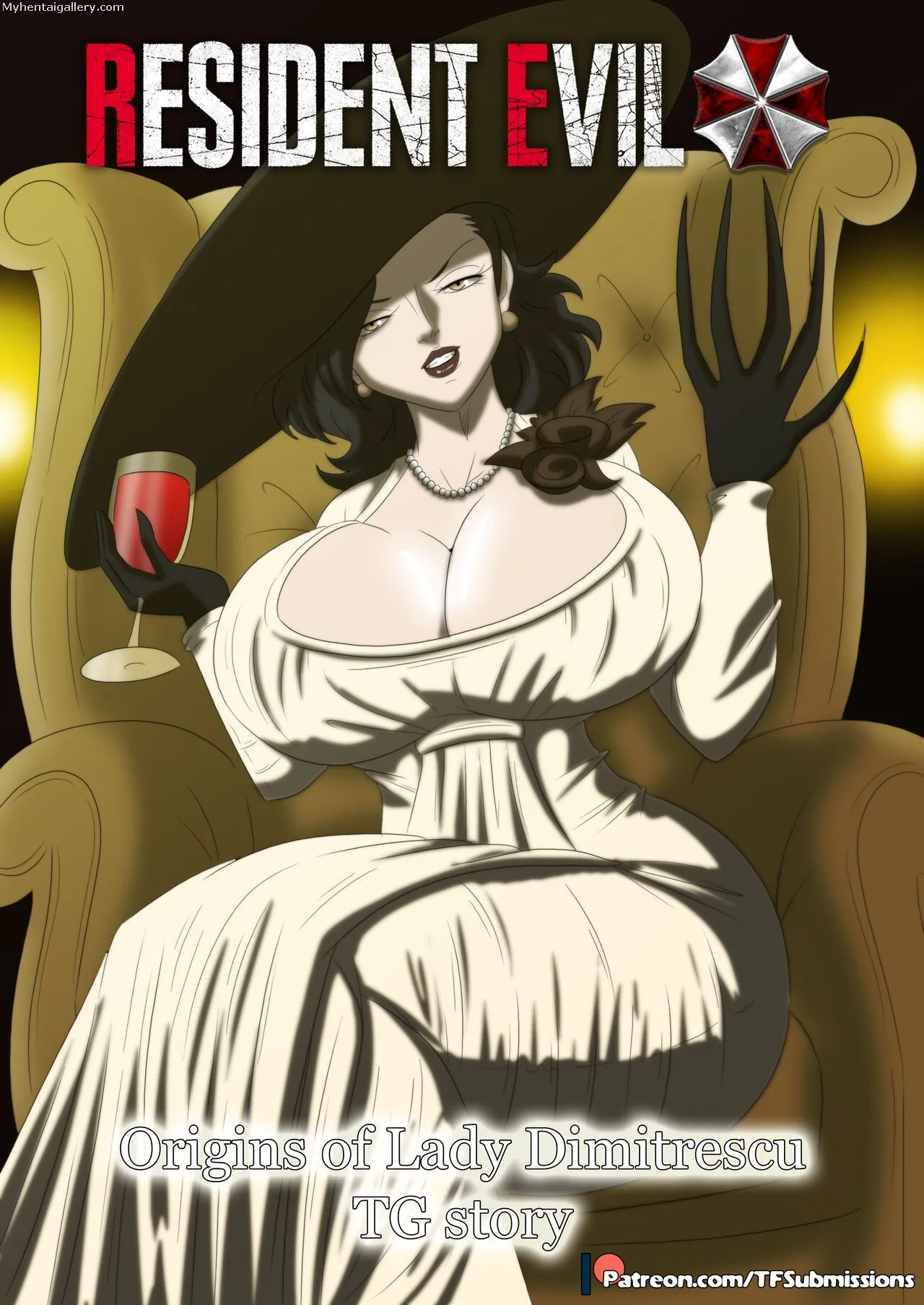 Resident Evil - Origins Of Lady Dimitrescu porno comics Cover