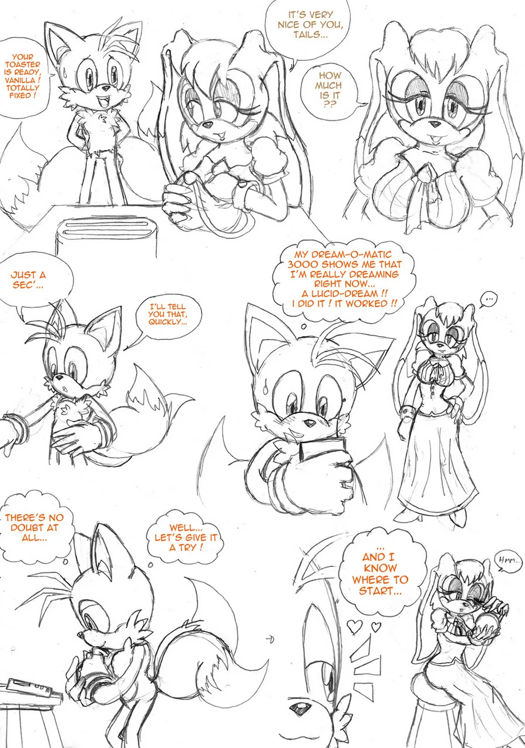 Vanilla x Miles porno comics