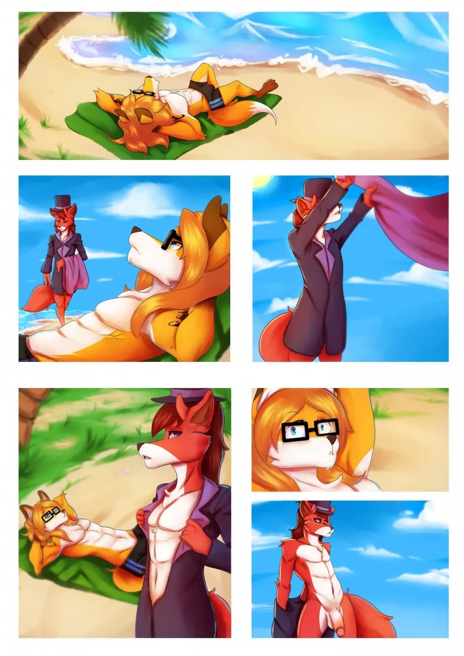 A Foxy Day At The Beach porno comics
