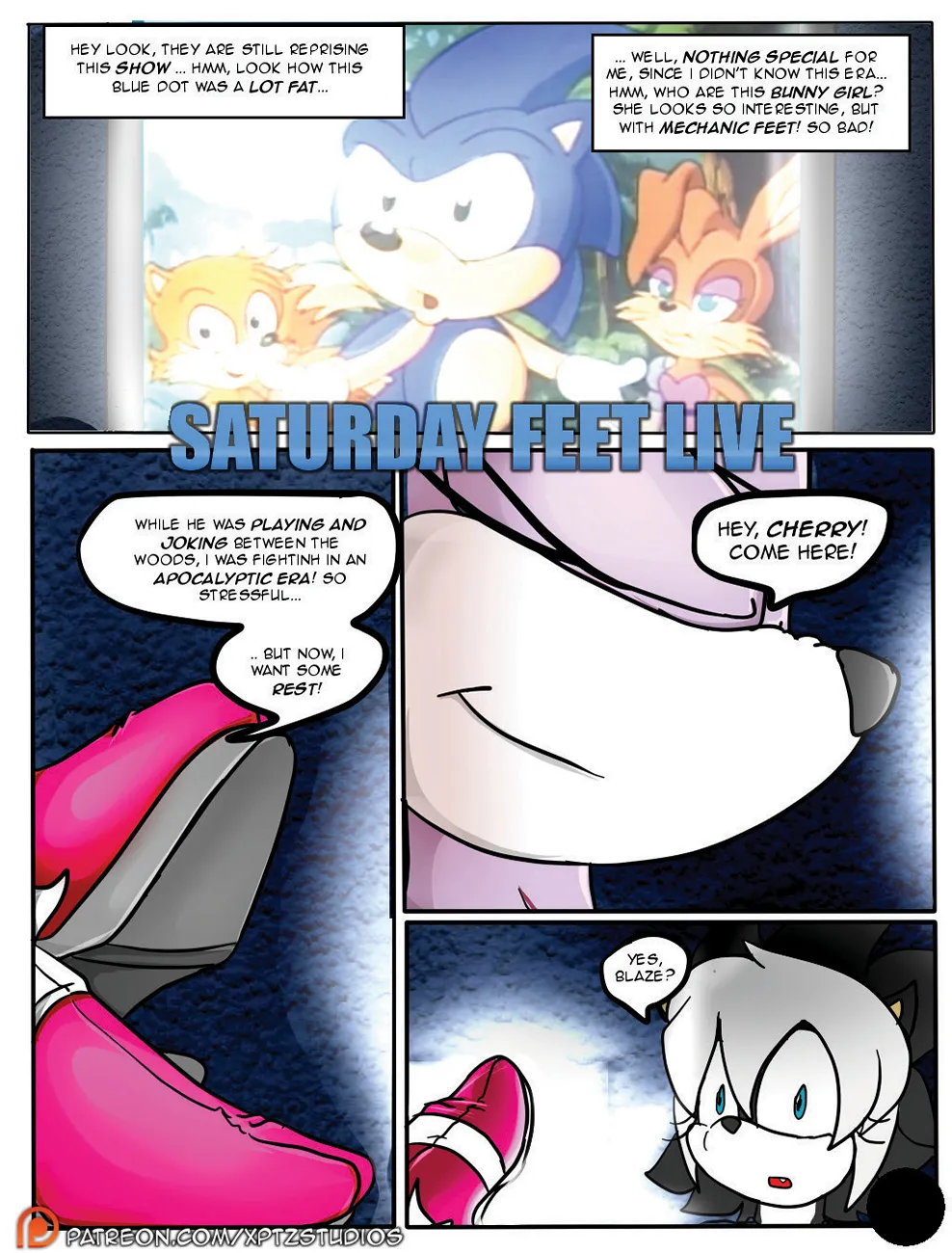 Saturday Feet Live (Yuri Version) porno comics