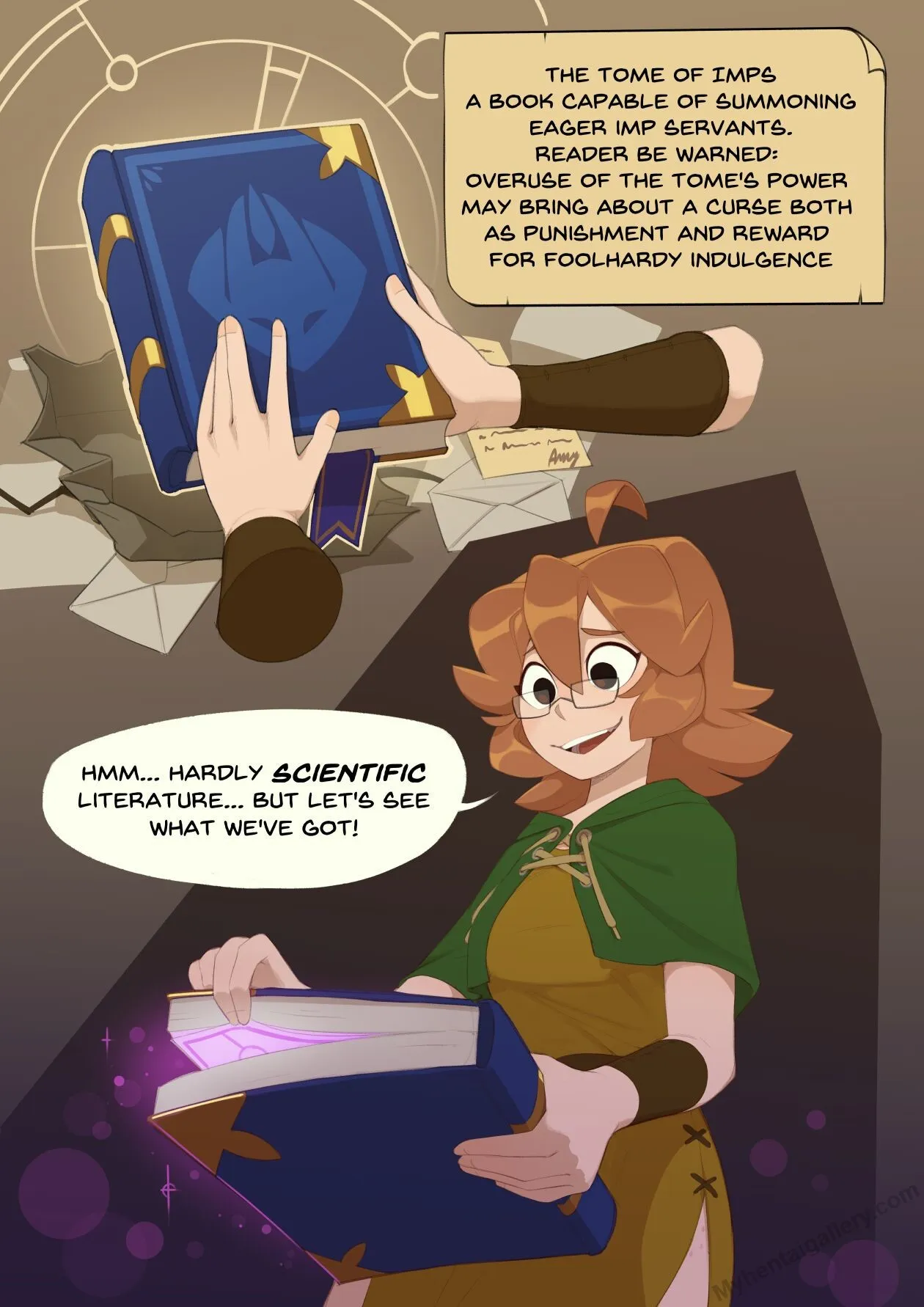 Monster Researcher Eclair And The Book Of Imps! porno comics
