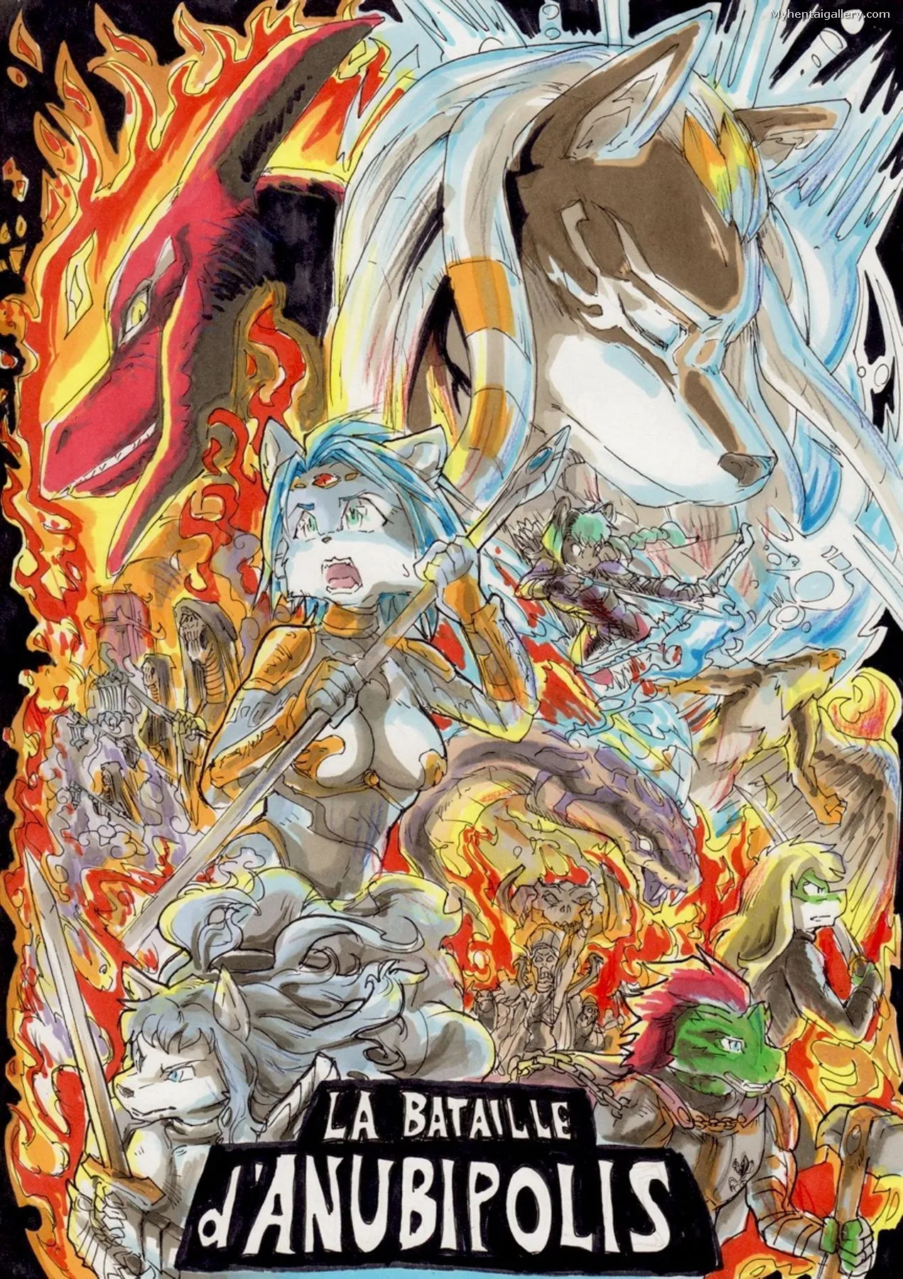 Anubis Stories 5 - The Battle For Anubipolis porno comics Cover