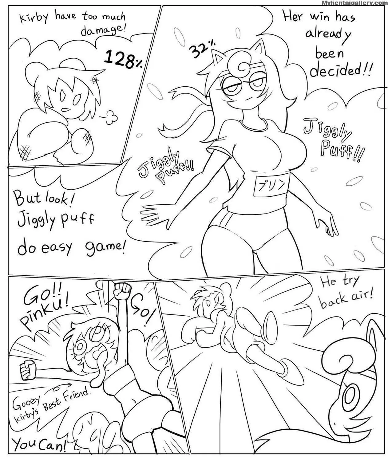 Kirby Vs Jigglypuff porno comics