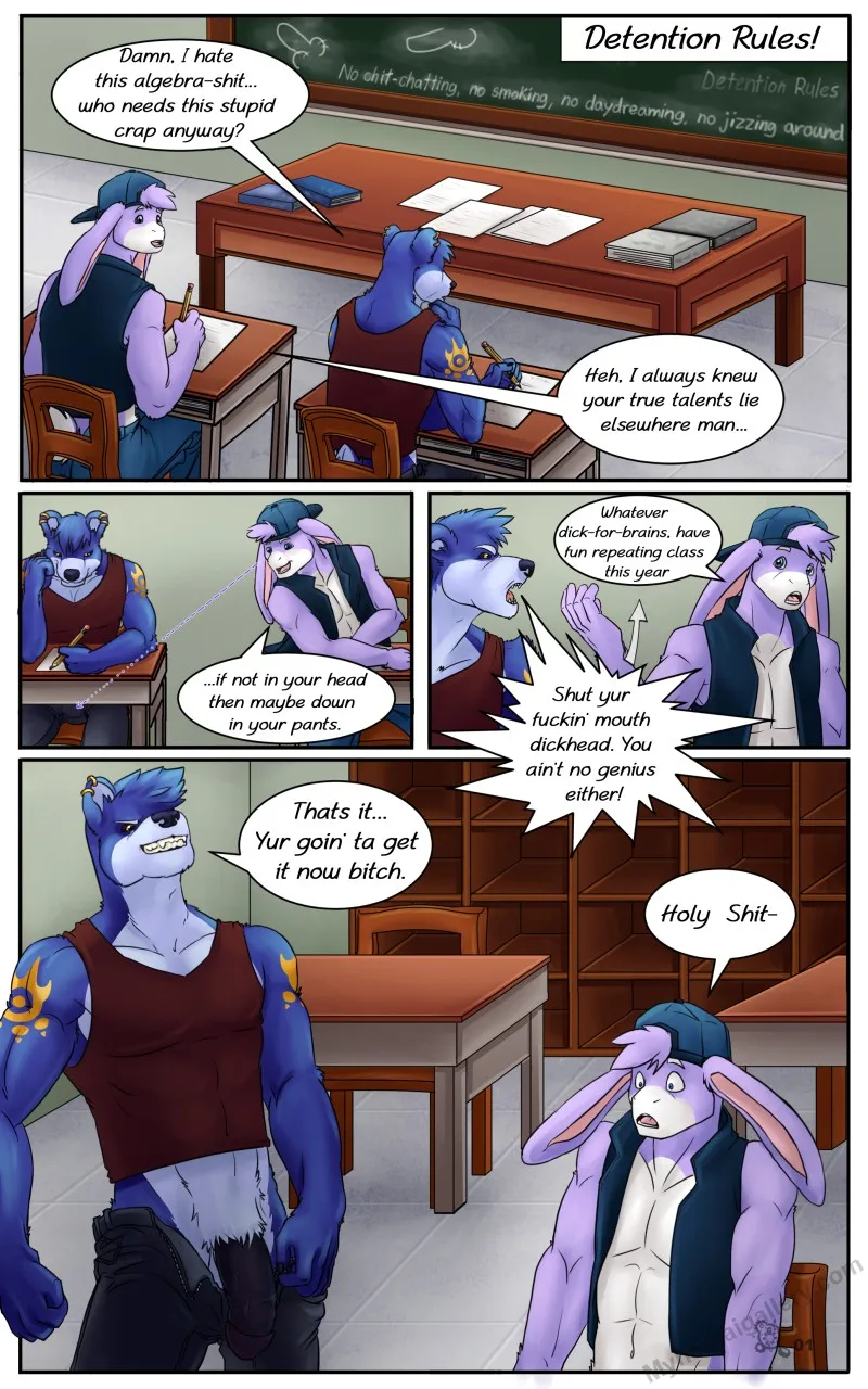 Detention Rules! porno comics Cover