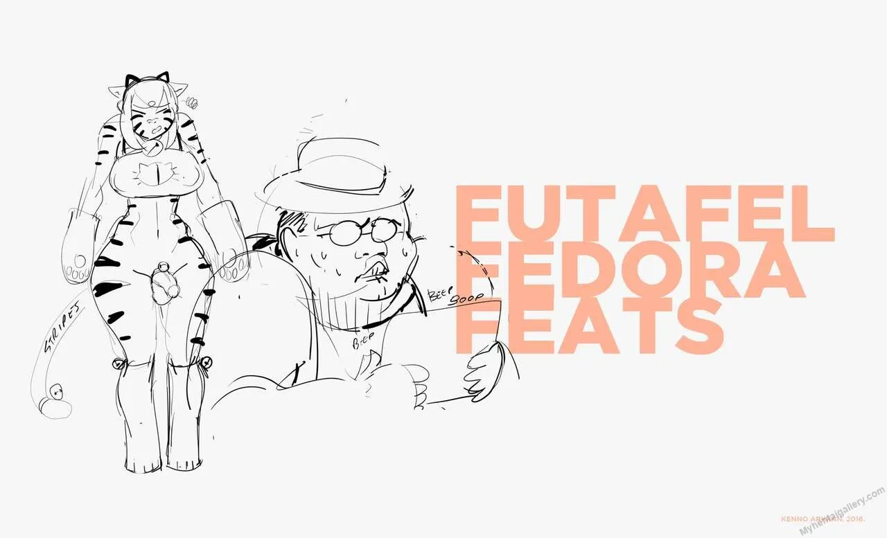 Futafel Fedora Feats porno comics Cover