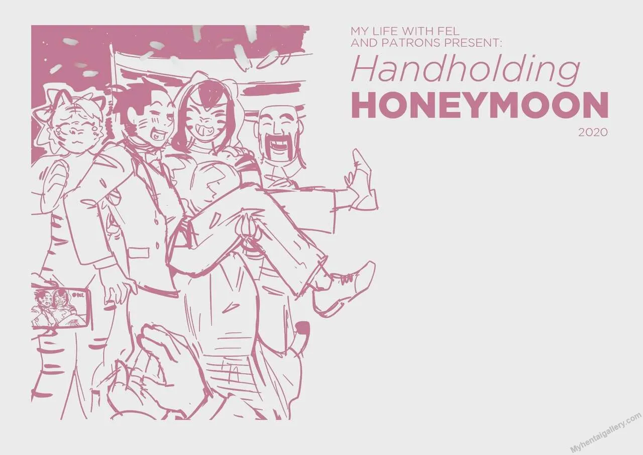 Handholding Honeymoon porno comics Cover
