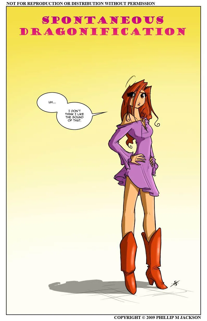 Spontaneous Dragonification 1 porno comics Cover