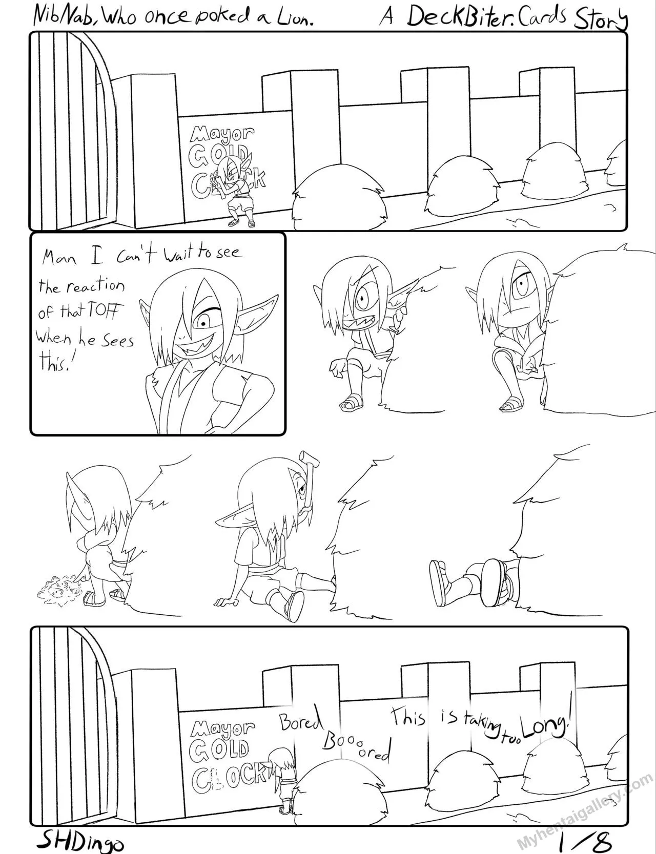 NibNab, Who Once Poked A Lion porno comics Cover