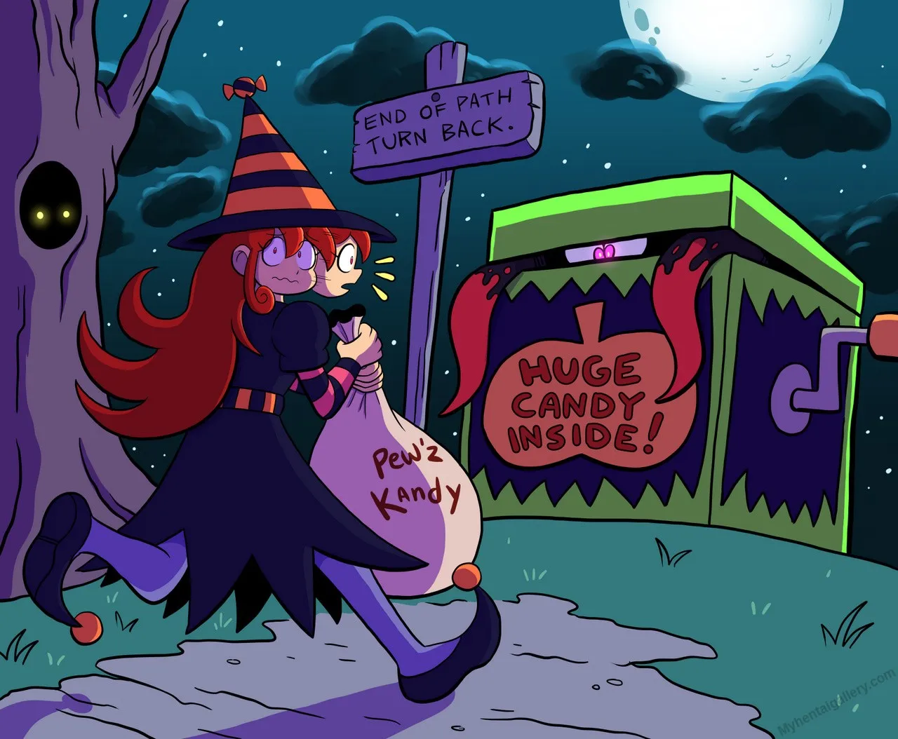 Huge Halloween Candy porno comics Cover