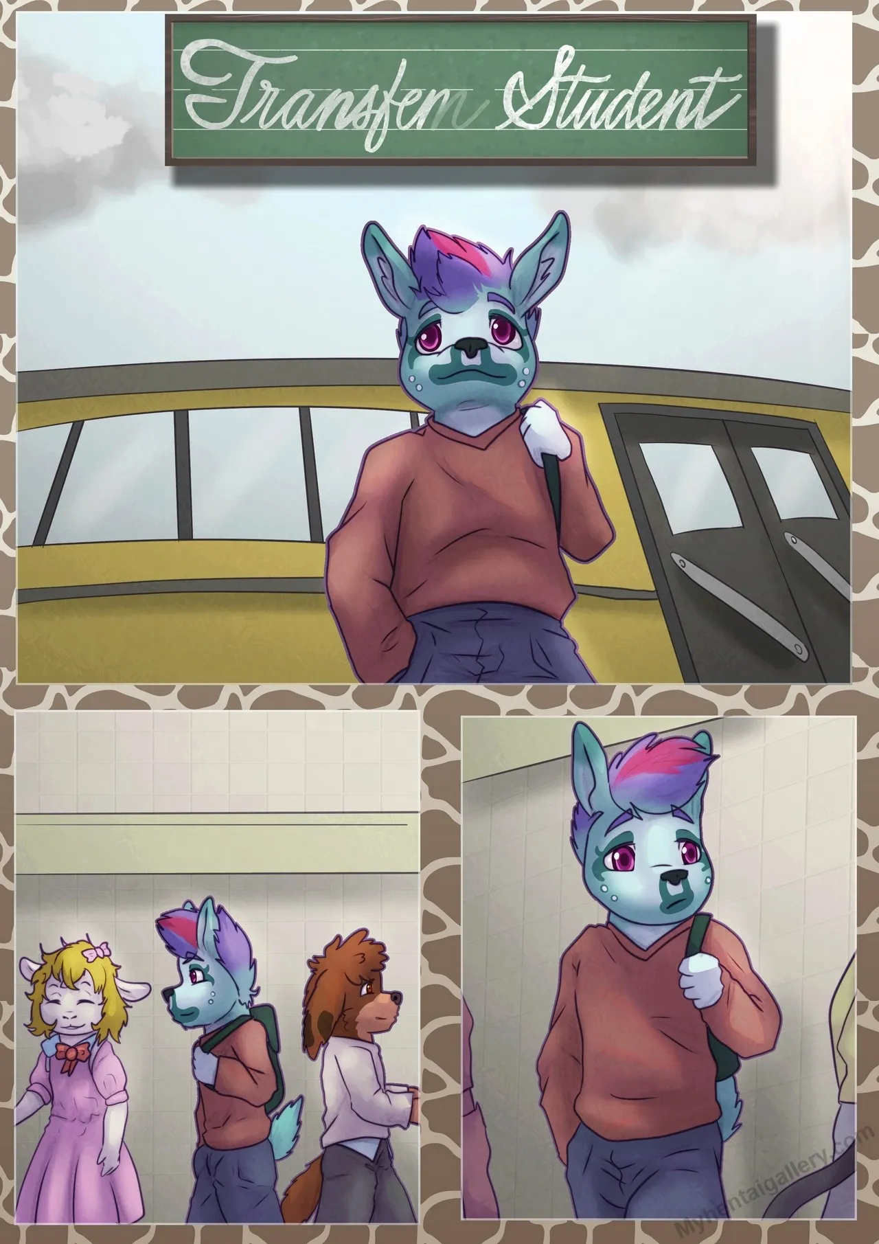 Transfer Student porno comics Cover