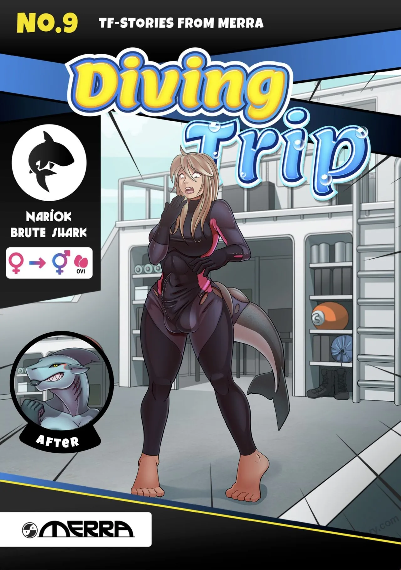 Diving Trip porno comics Cover