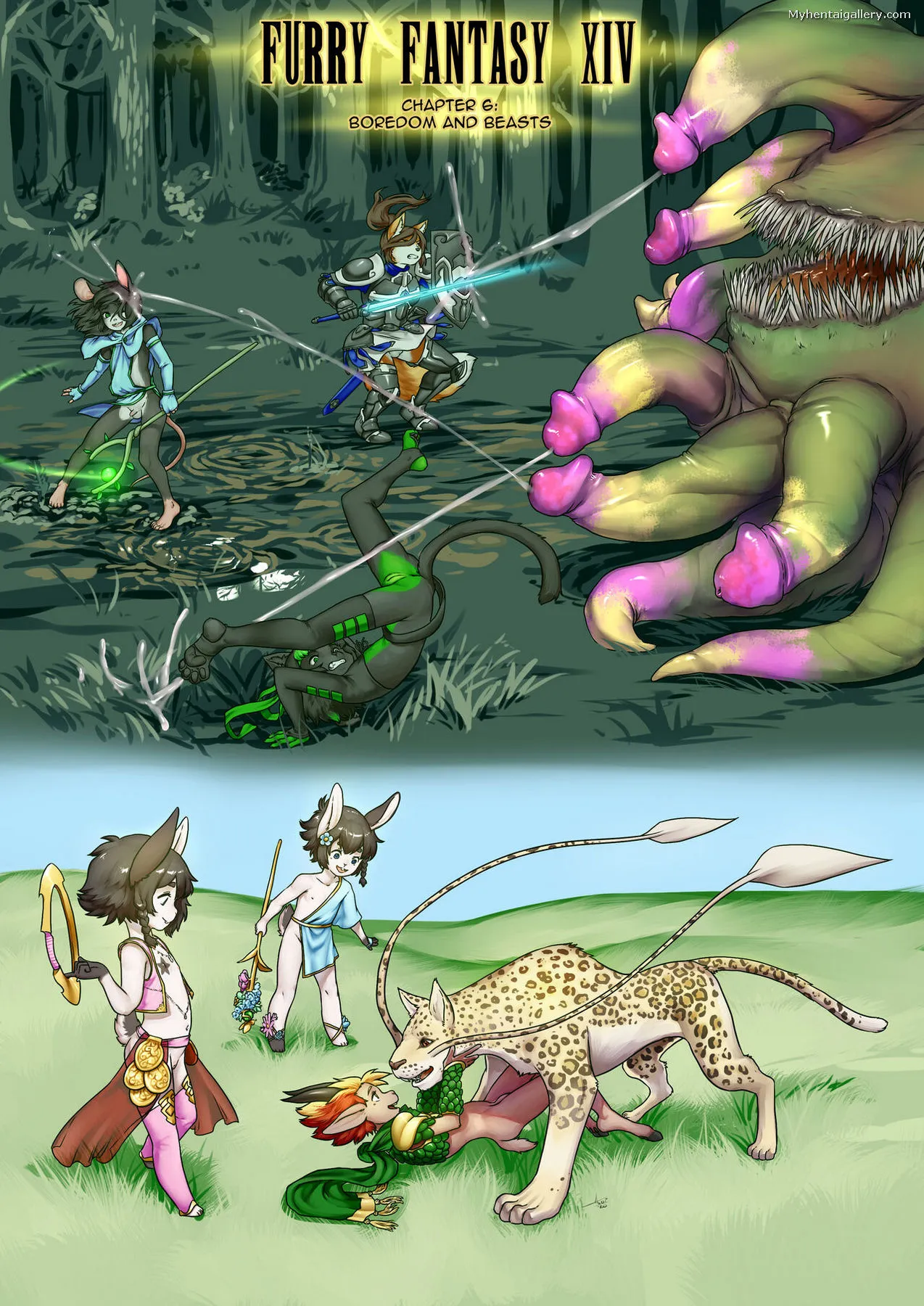 Furry Fantasy XIV 6 porno comics Cover