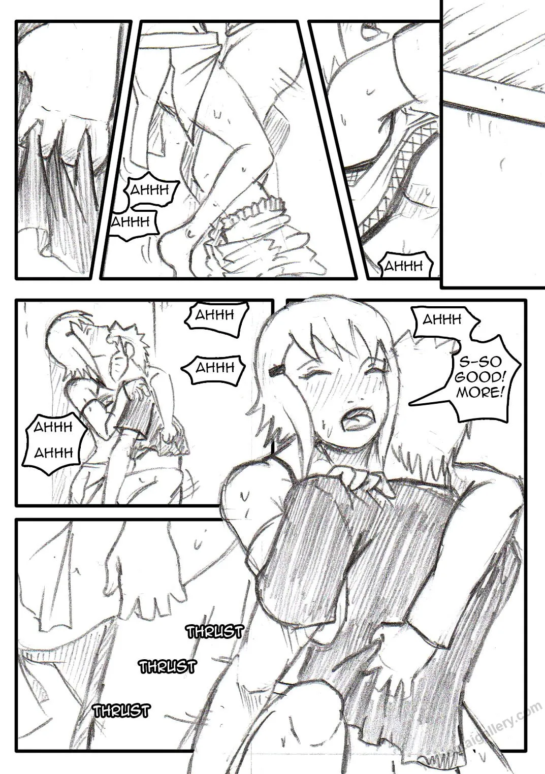 Naruto's Harem porno comics