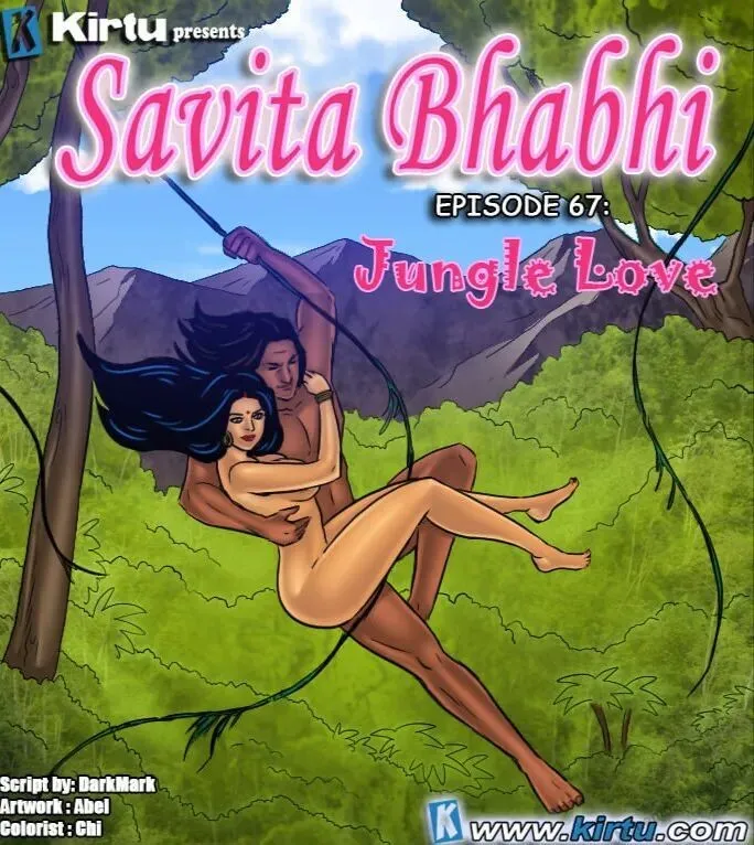 Savita Bhabhi 67 - Jungle Love porno comics Cover