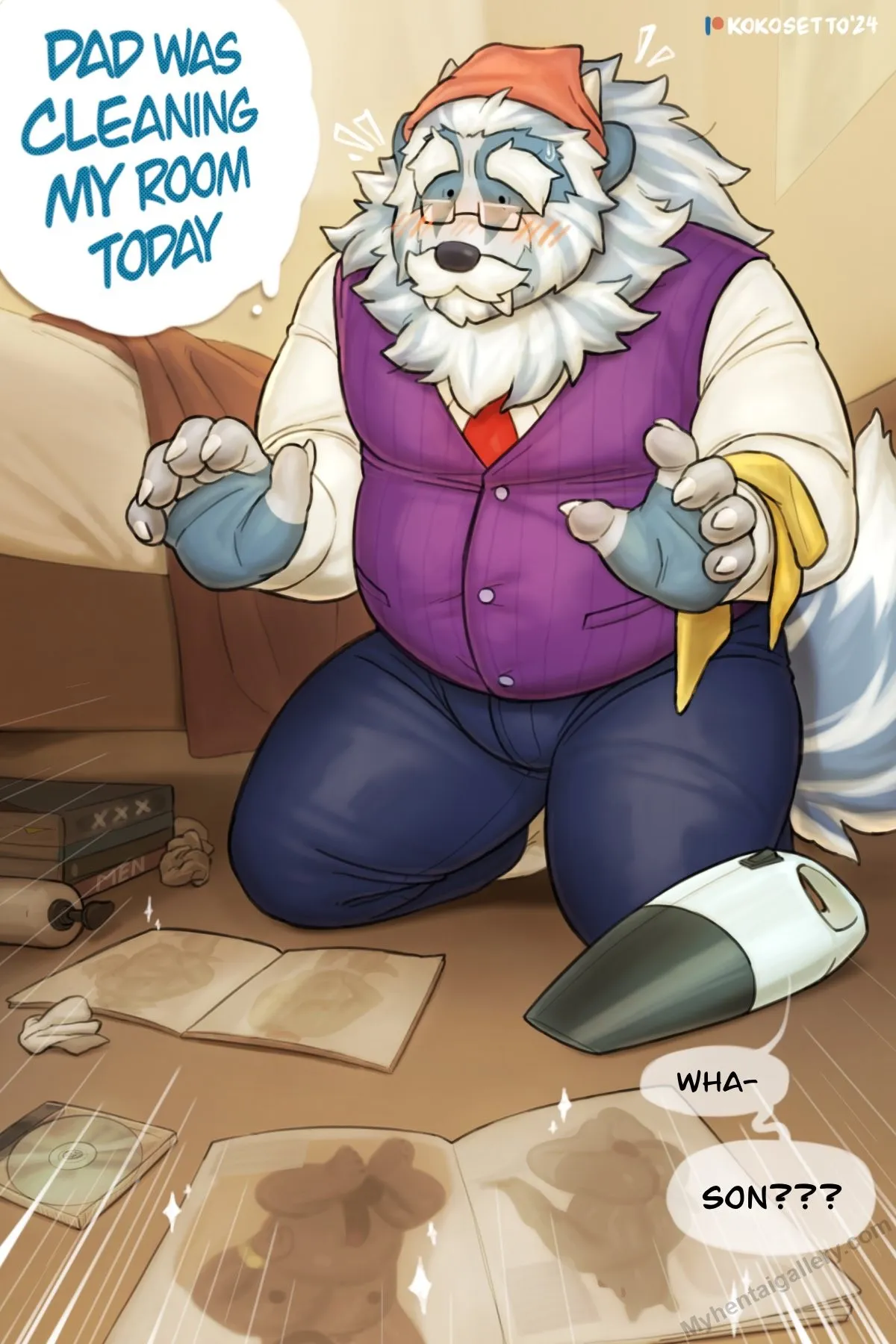 Dad Was Cleaning My Room Today porno comics