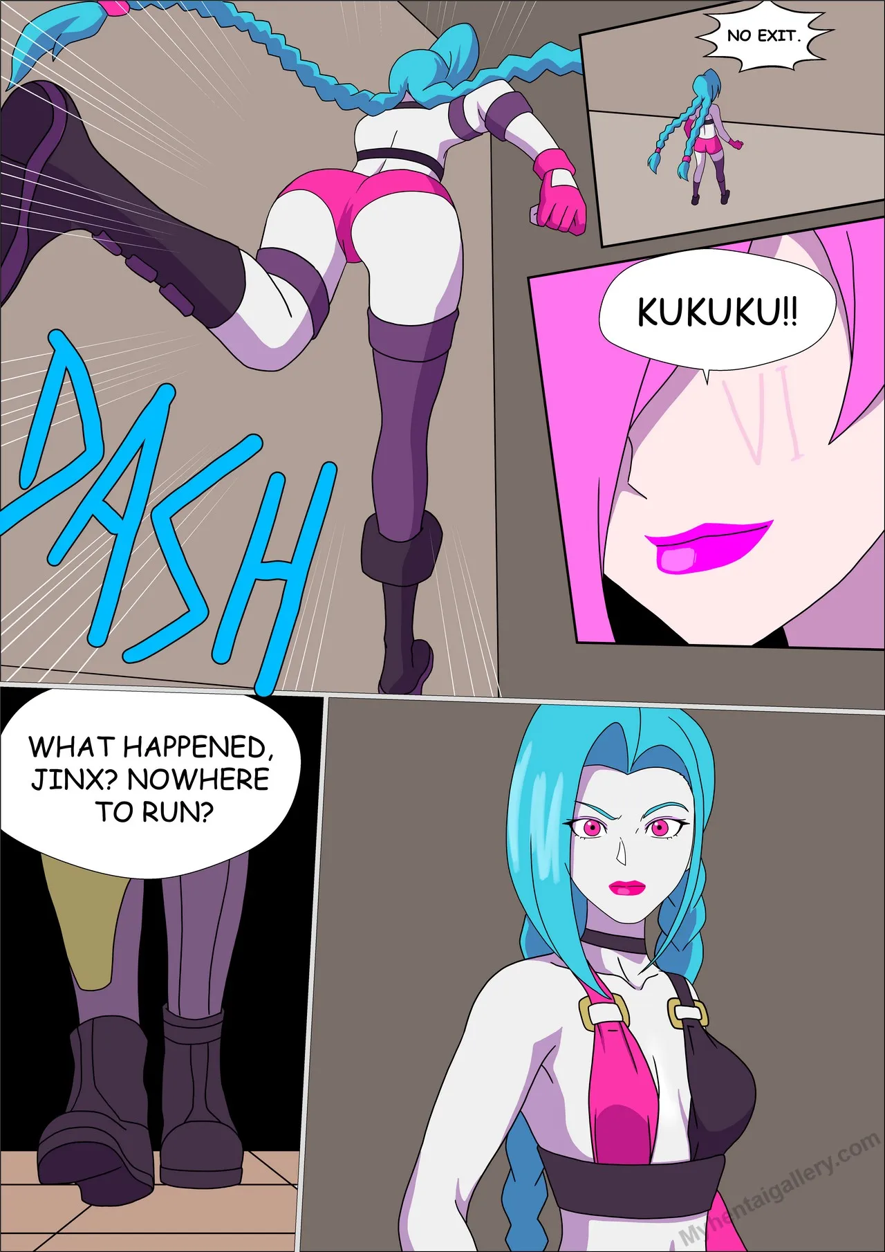 Jinx x Vi porno comics Cover