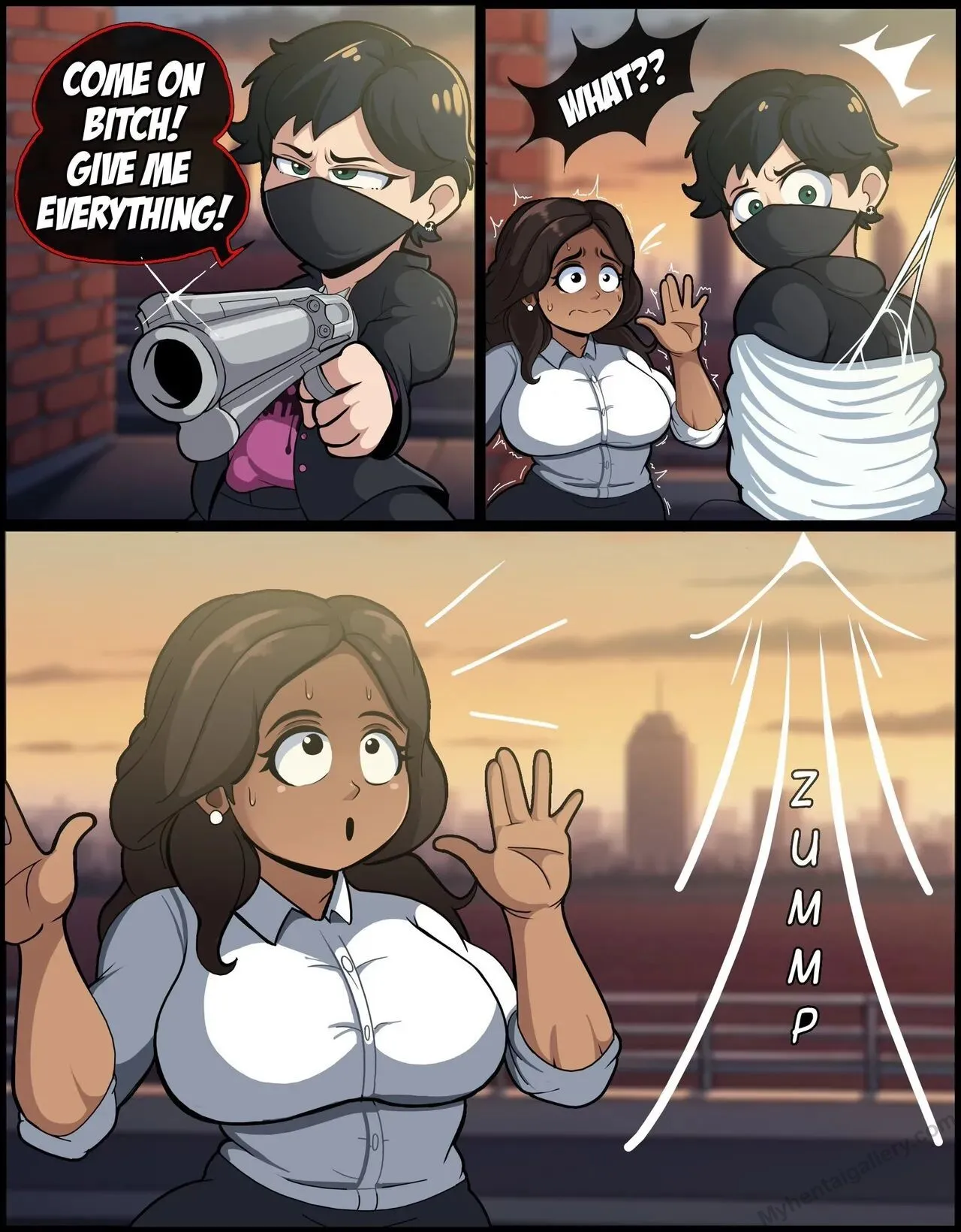 Spider-Gwen Fights Crime With Her Cock 3 porno comics
