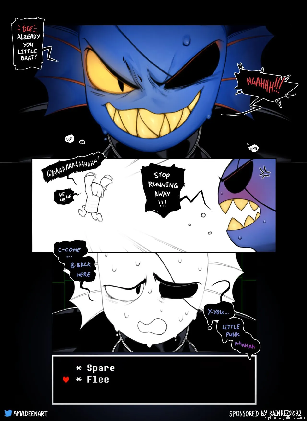 Undyne porno comics