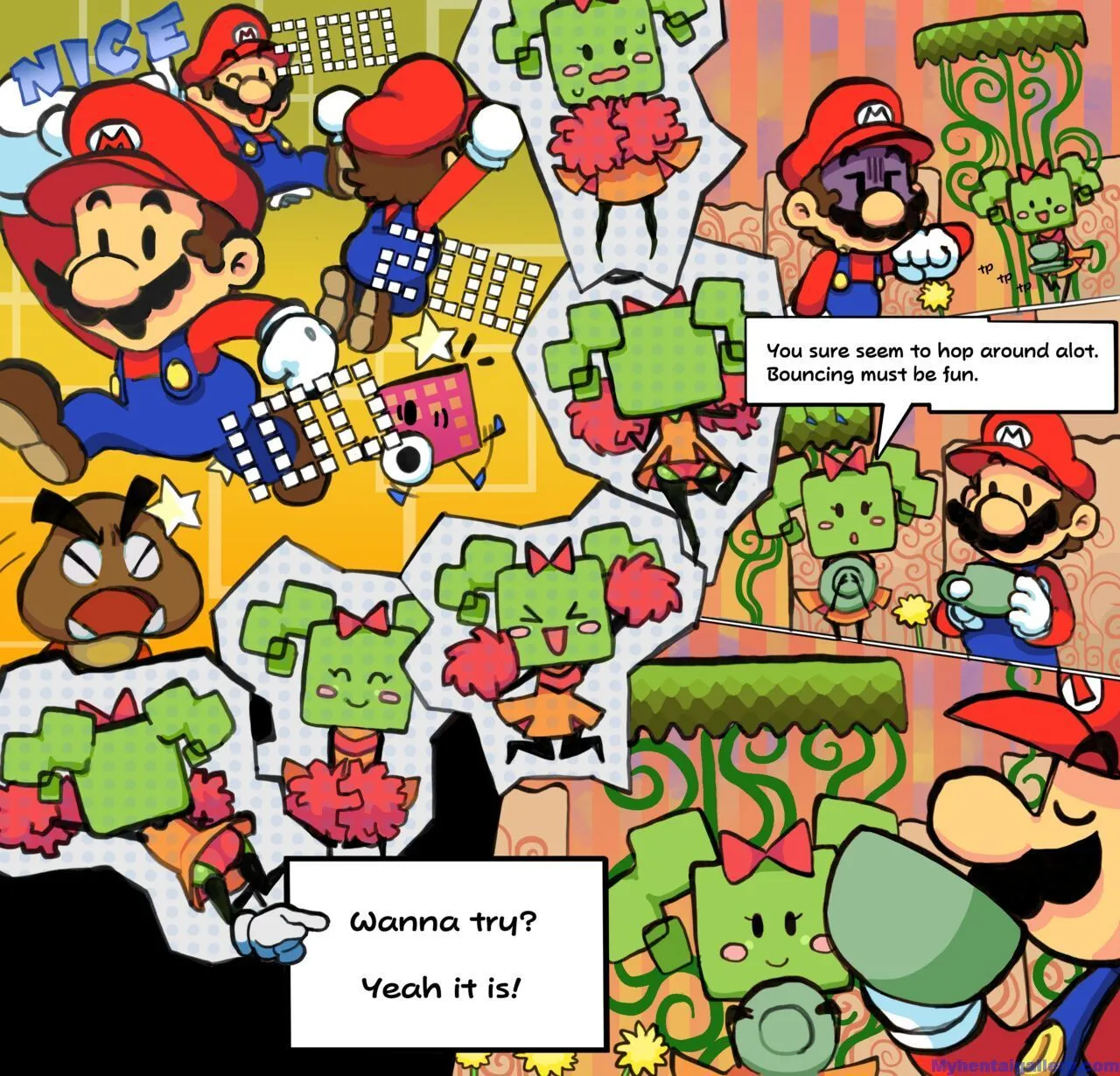 Mimi x Mario porno comics Cover