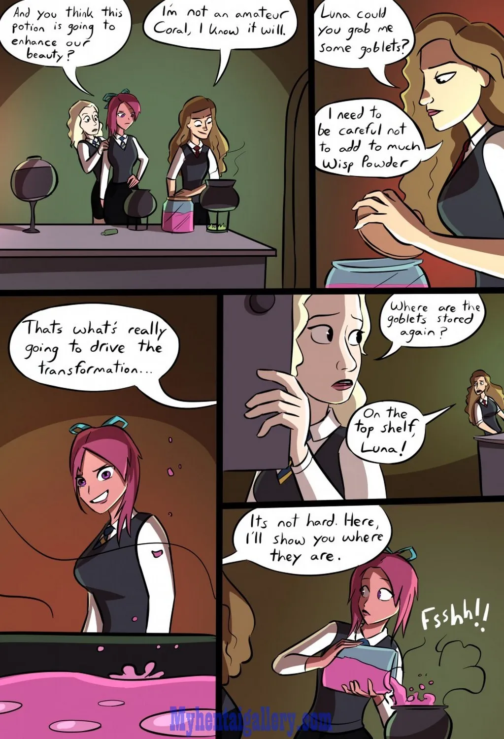 Enhancement Potion porno comics