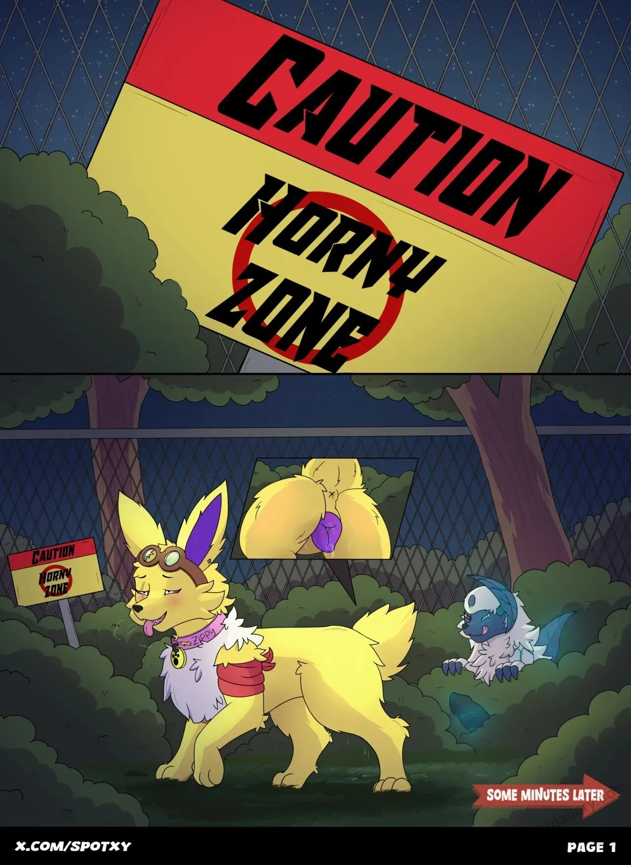 Horny Zone porno comics Cover