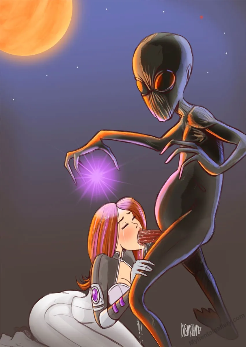 The Alien Strikes Back porno comics Cover