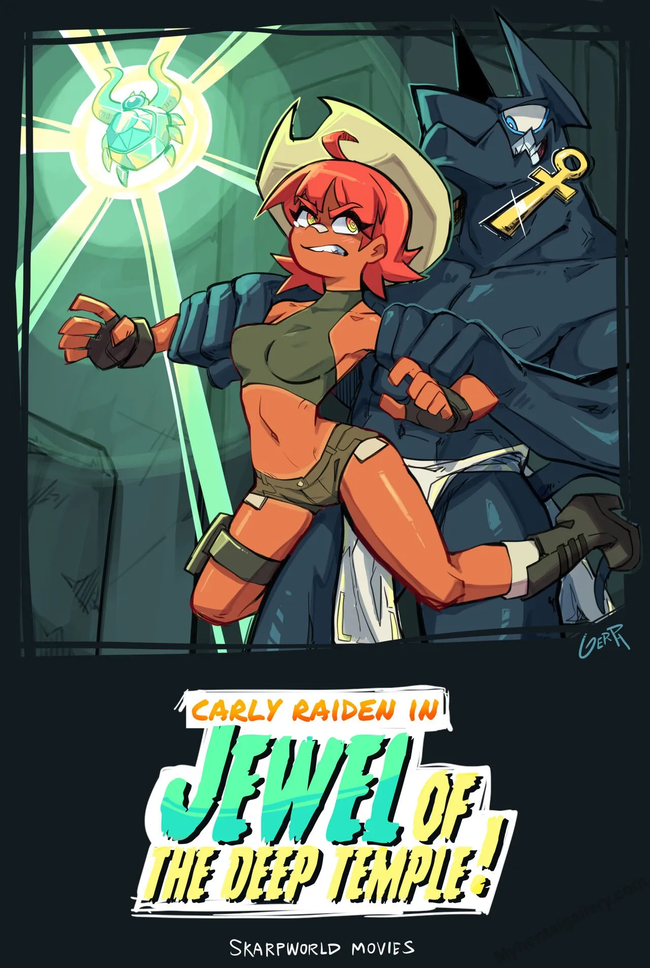 Carly Raiden - Jewel Of Deep Temple porno comics Cover