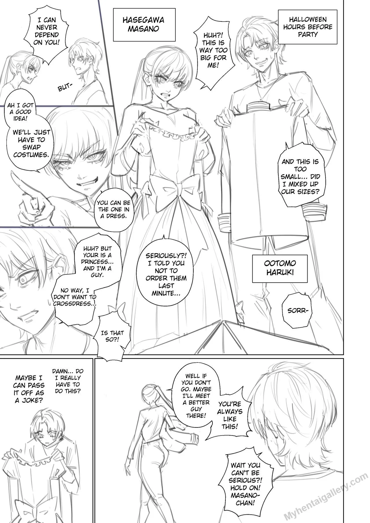 Halloween - Getting Into Character porno comics Cover