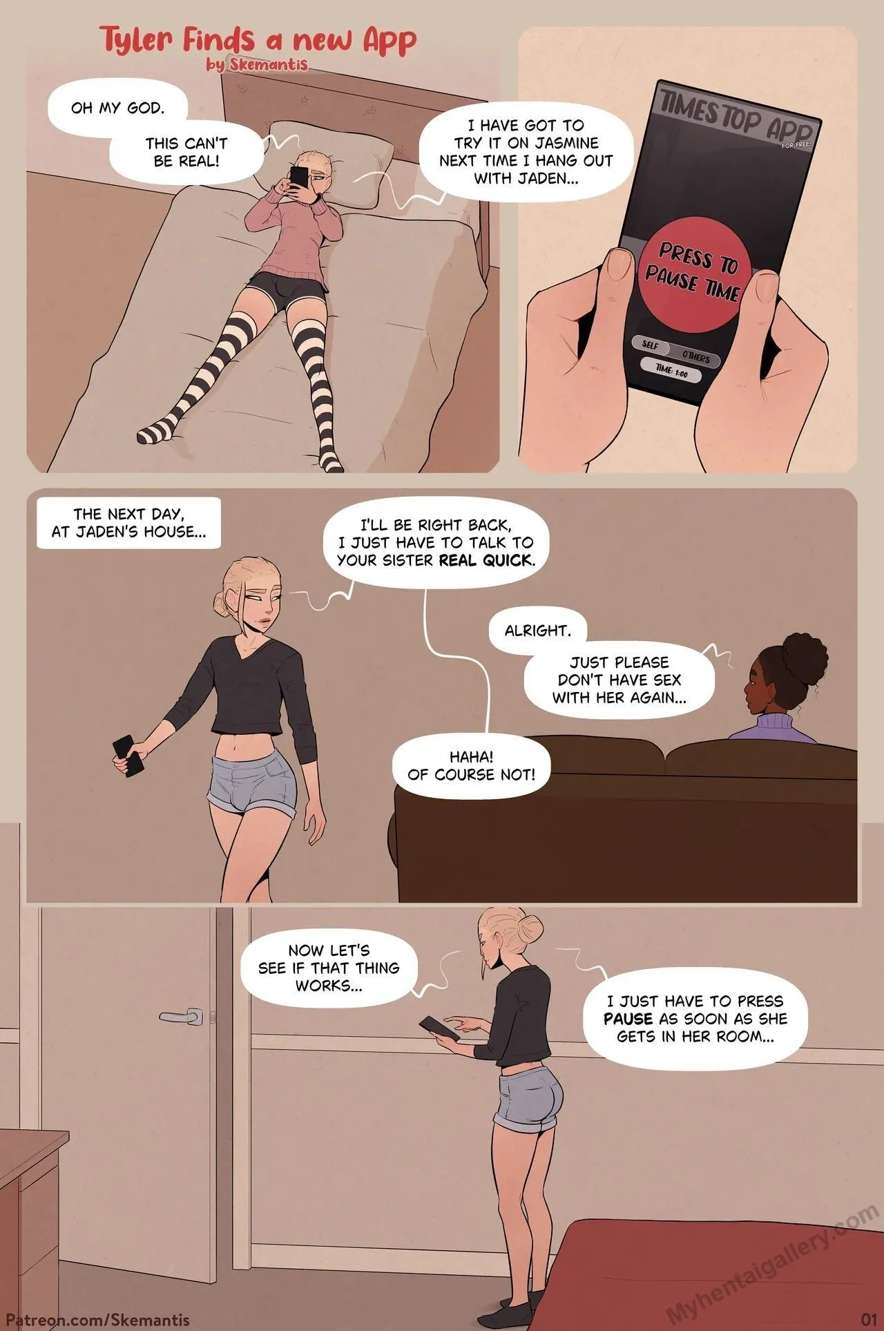 Tyler Find's A New App 1 porno comics Cover