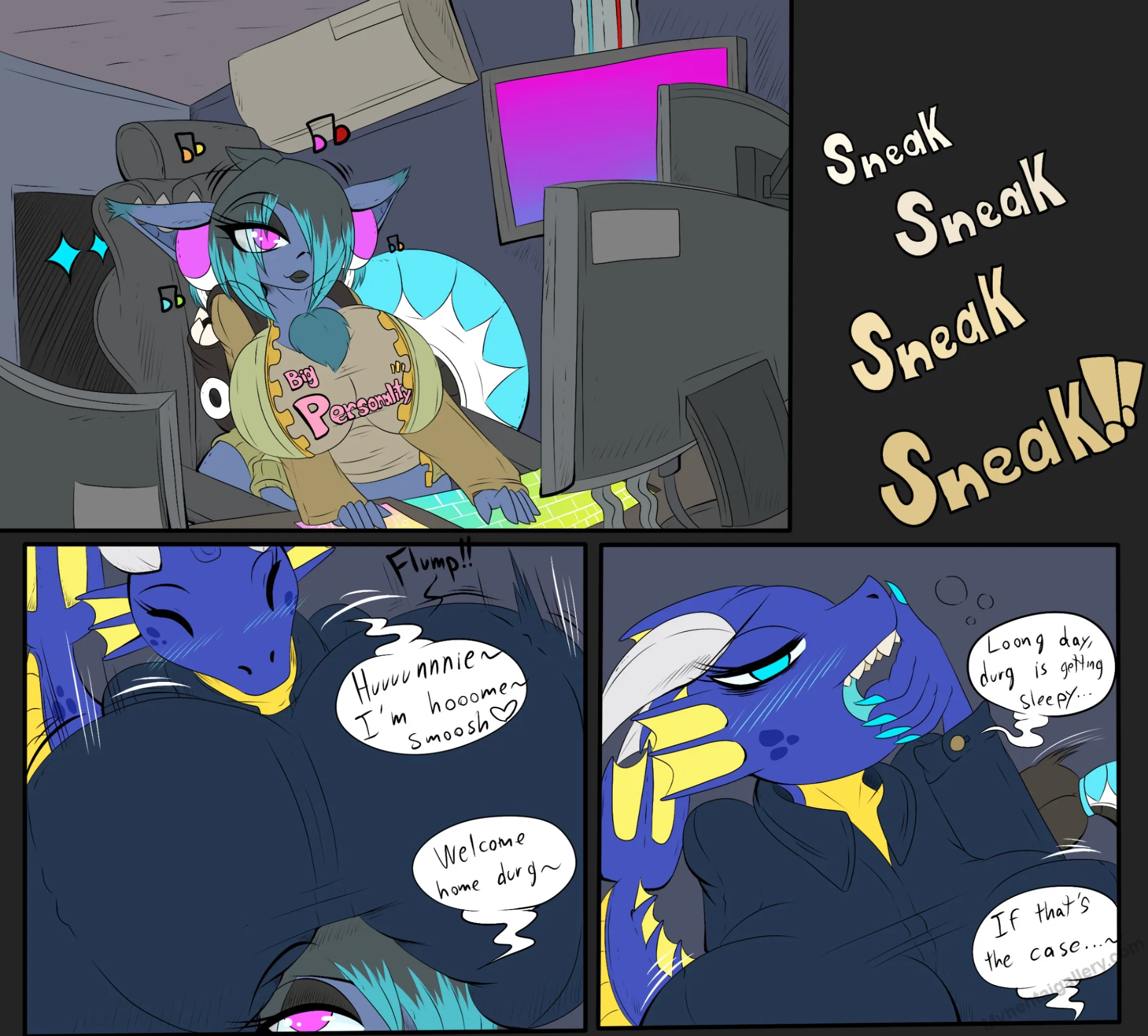 Post Work Flumps porno comics Cover