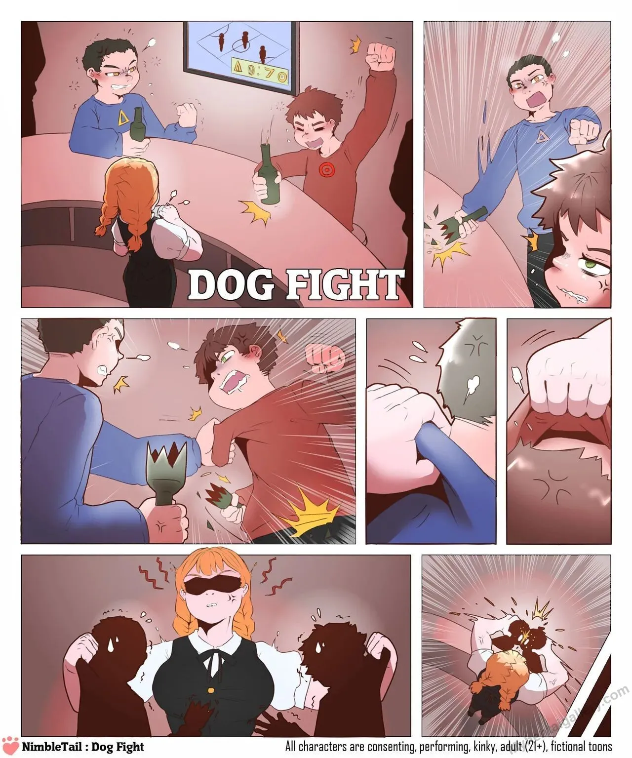 Dog Fight porno comics Cover