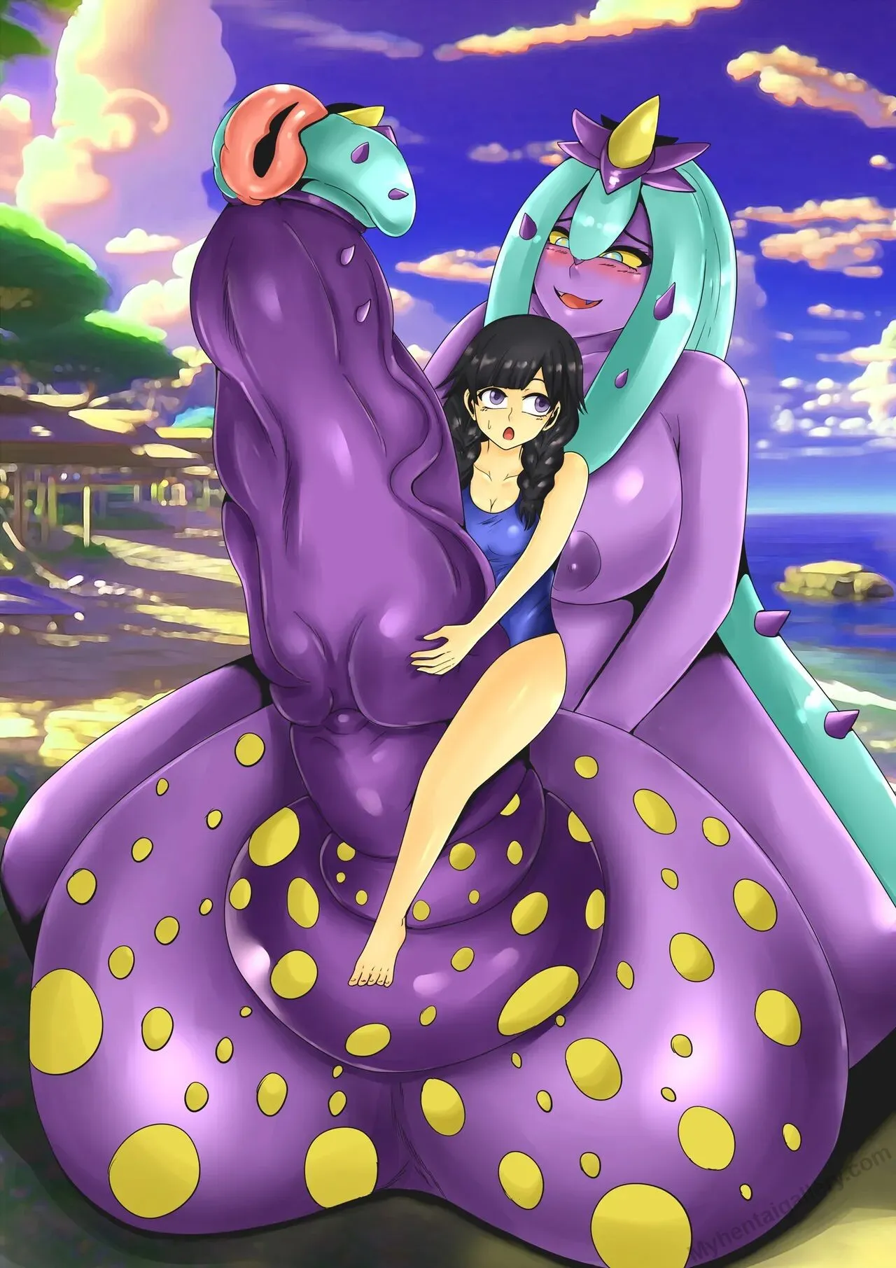 Mareanie x Selene porno comics Cover