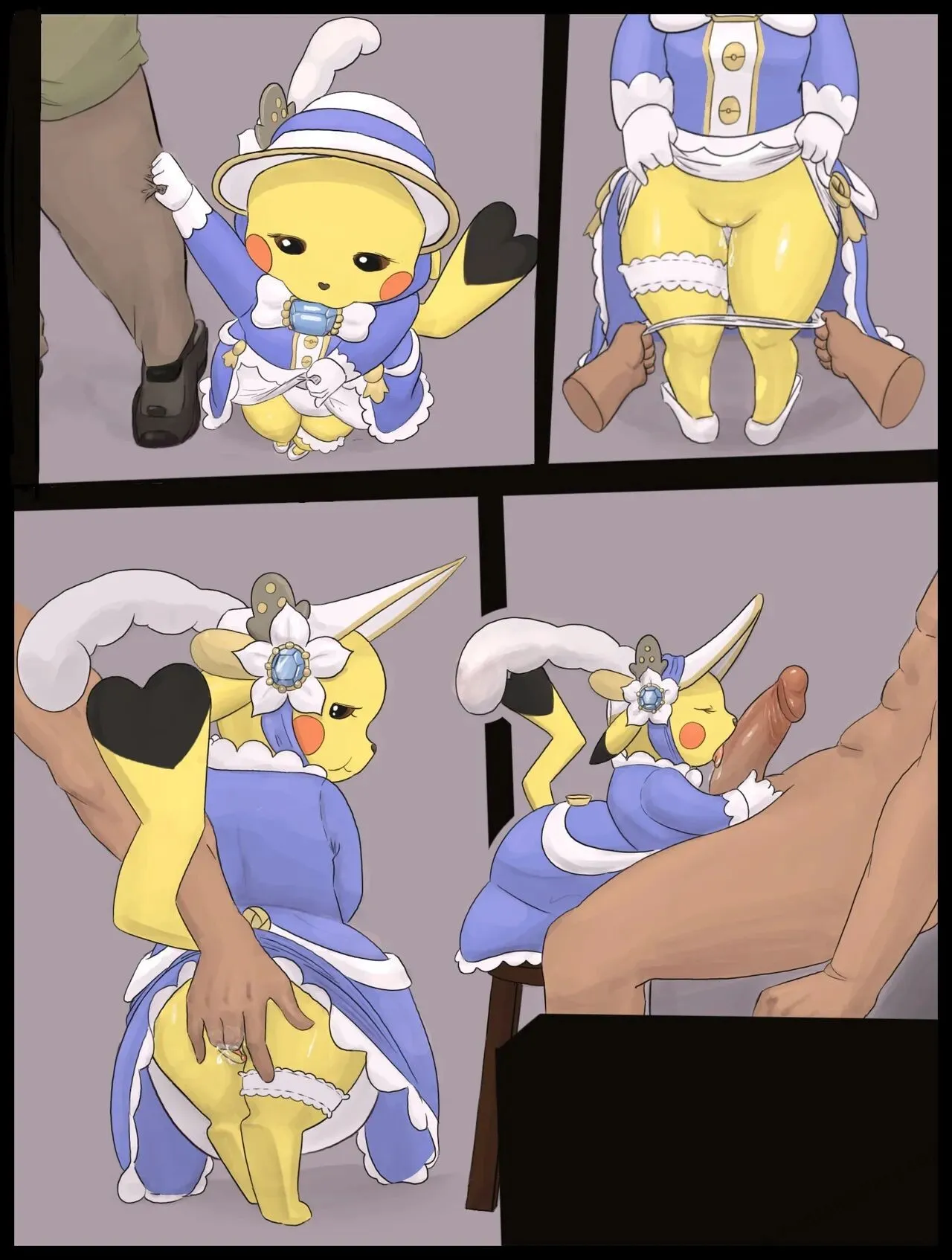Pikachu Belle porno comics Cover