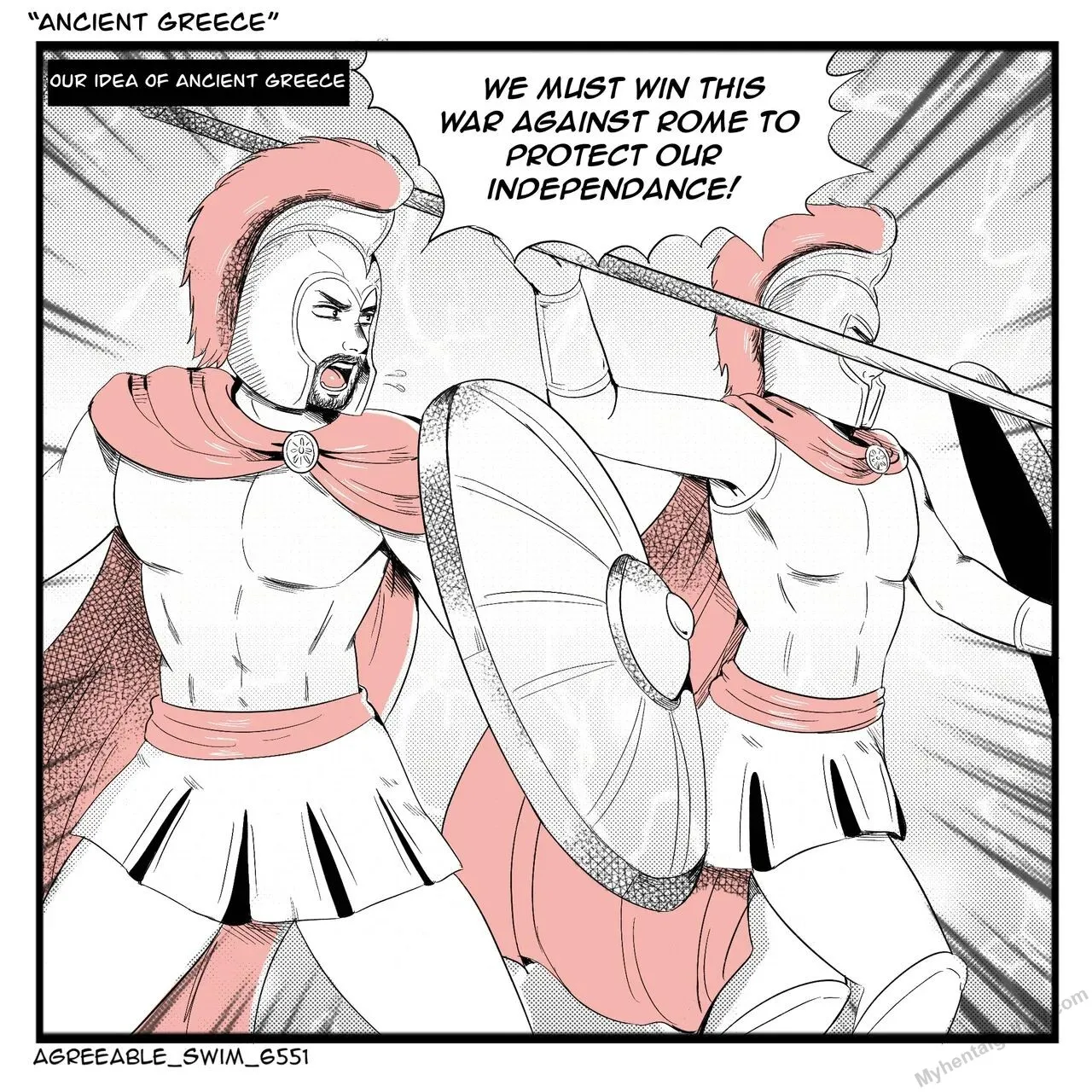 Ancient Greece porno comics Cover