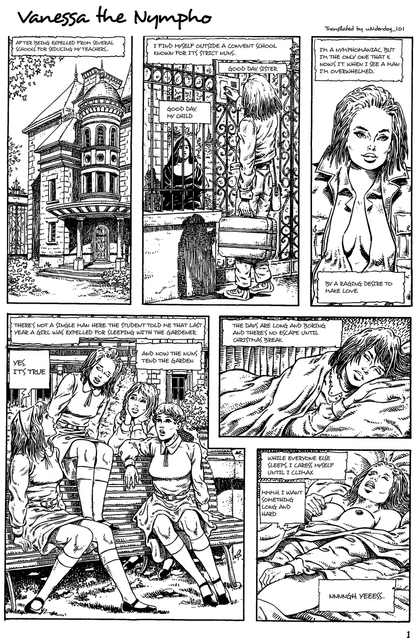 Vanessa The Nympho porno comics Cover