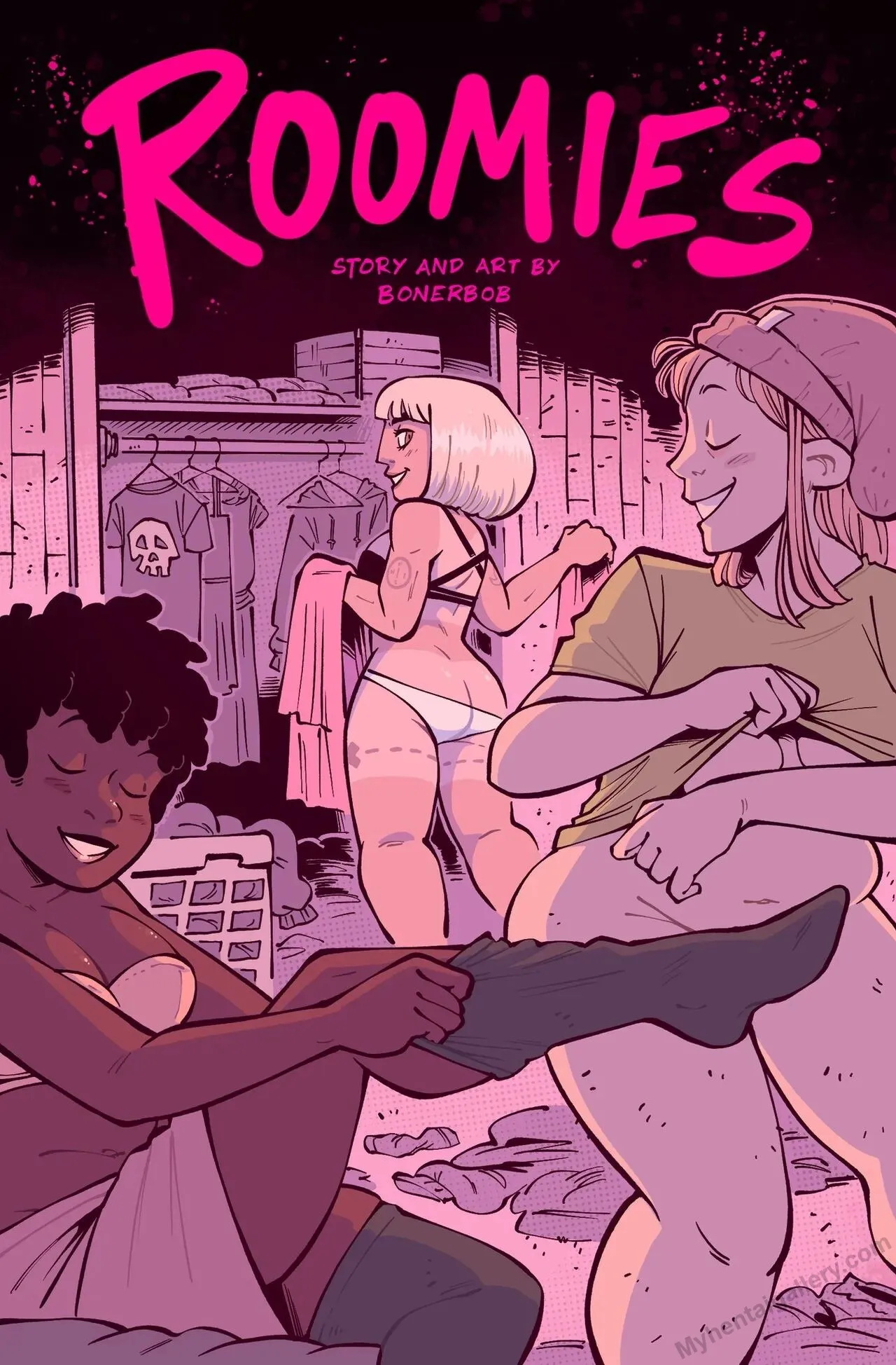 Roomies! porno comics Cover