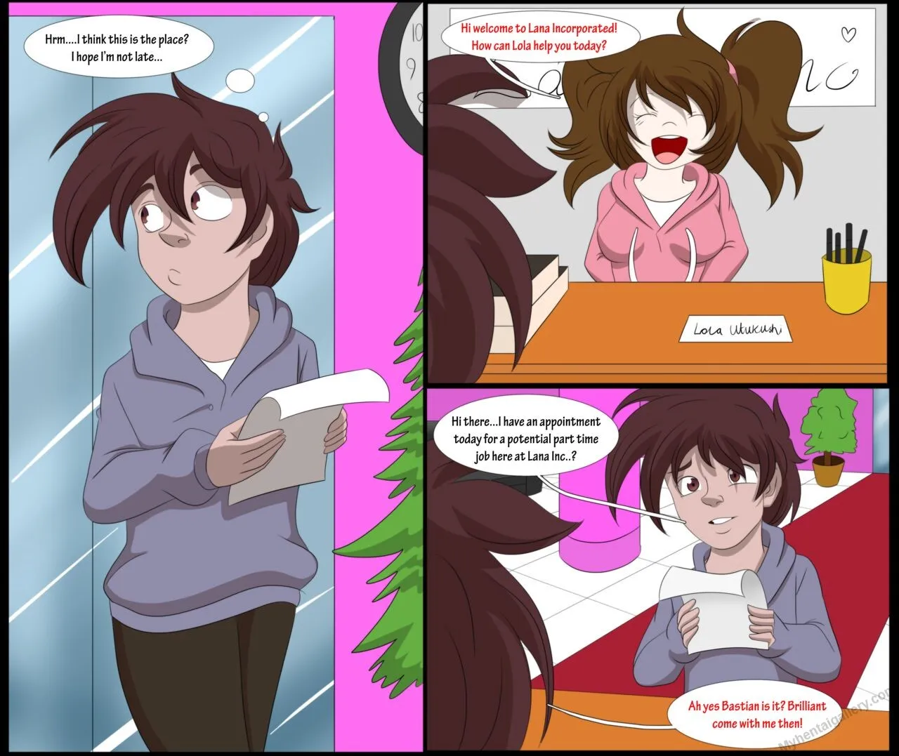 The New Job porno comics