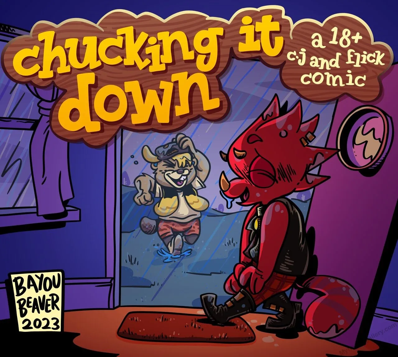 Chucking It Down porno comics Cover