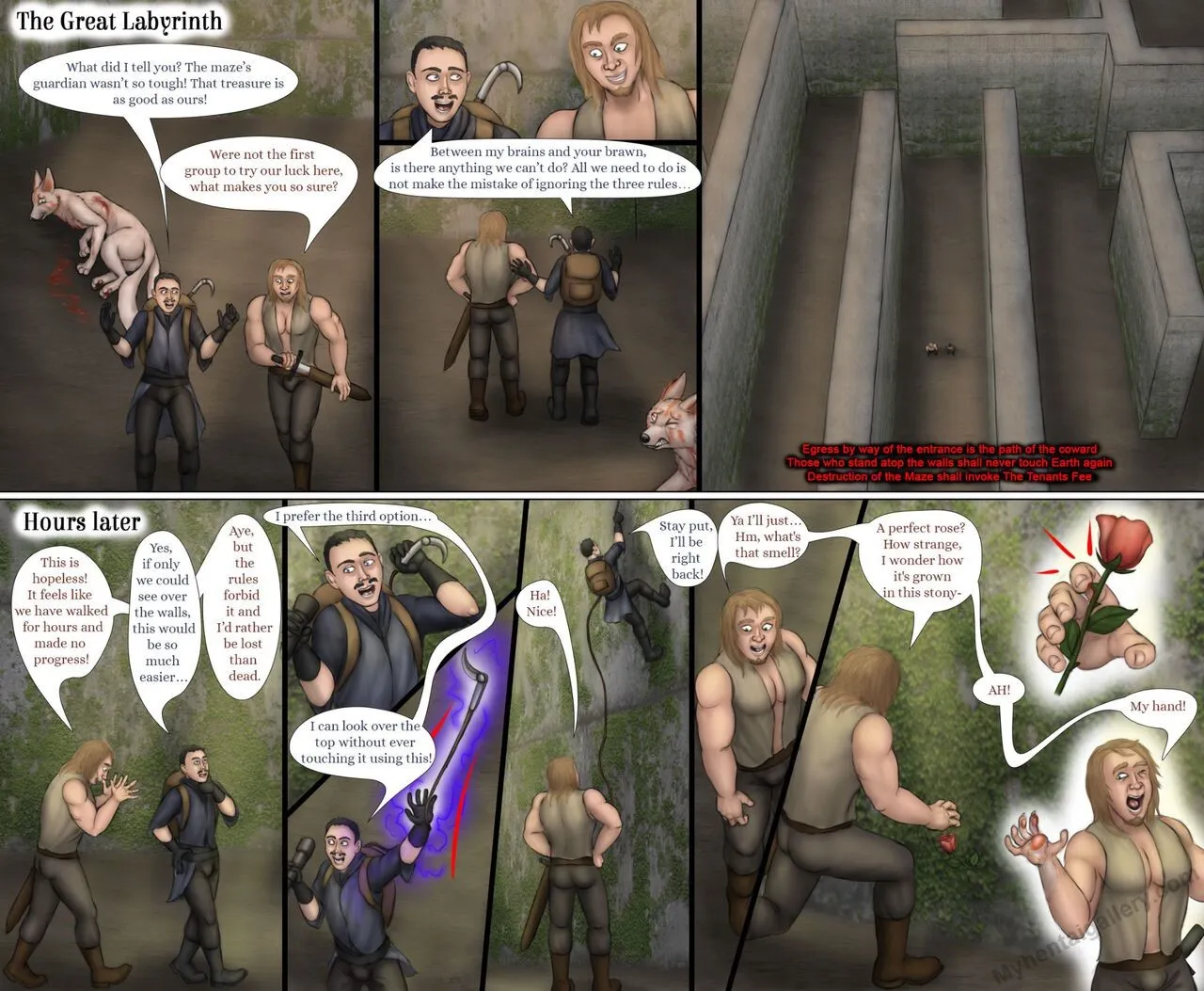The Great Labyrinth porno comics Cover
