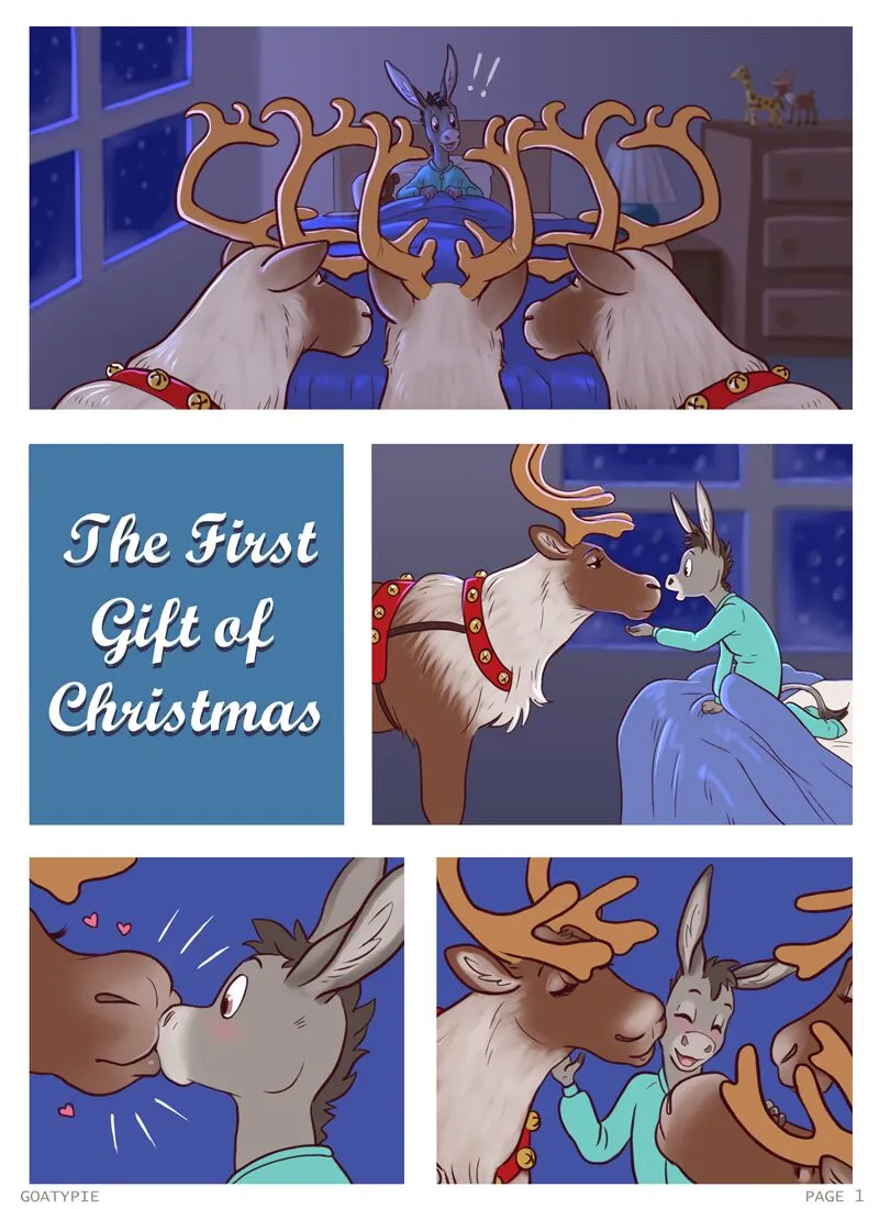 The First Gift Of Christmas porno comics Cover