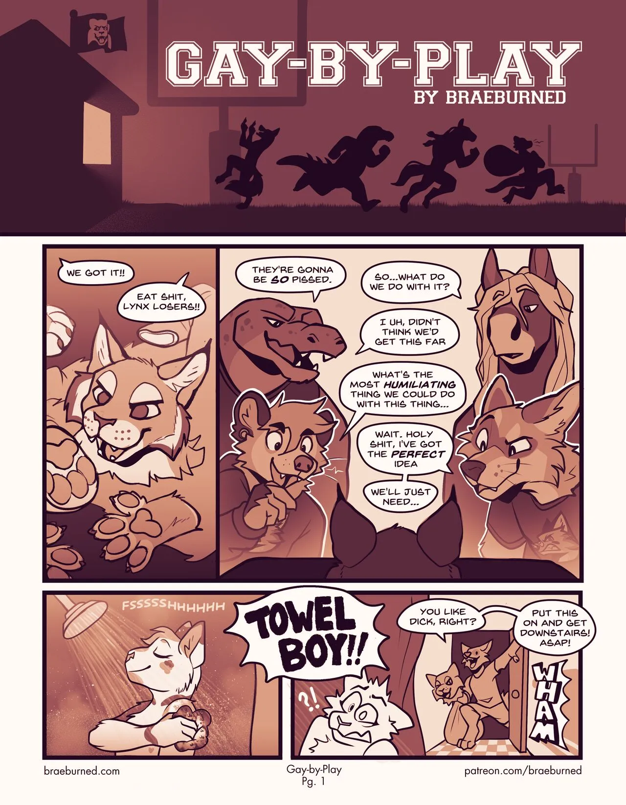 Gay-by-Play porno comics