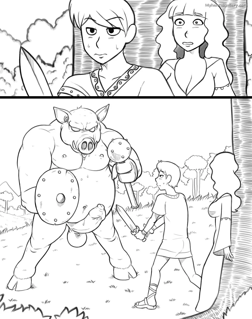 Pig CYOA porno comics Cover